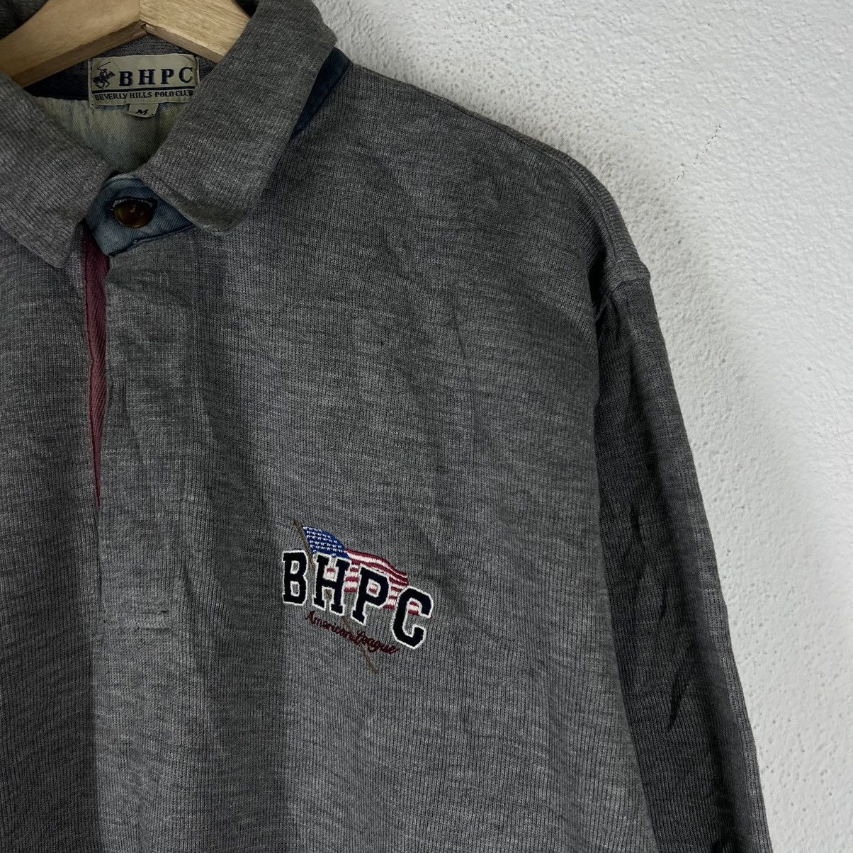 Japanese Brand VINTAGE SWEATSHIRT COLLAR BHPC BIG LOGO Size US M / EU 48-50 / 2 - 4 Thumbnail