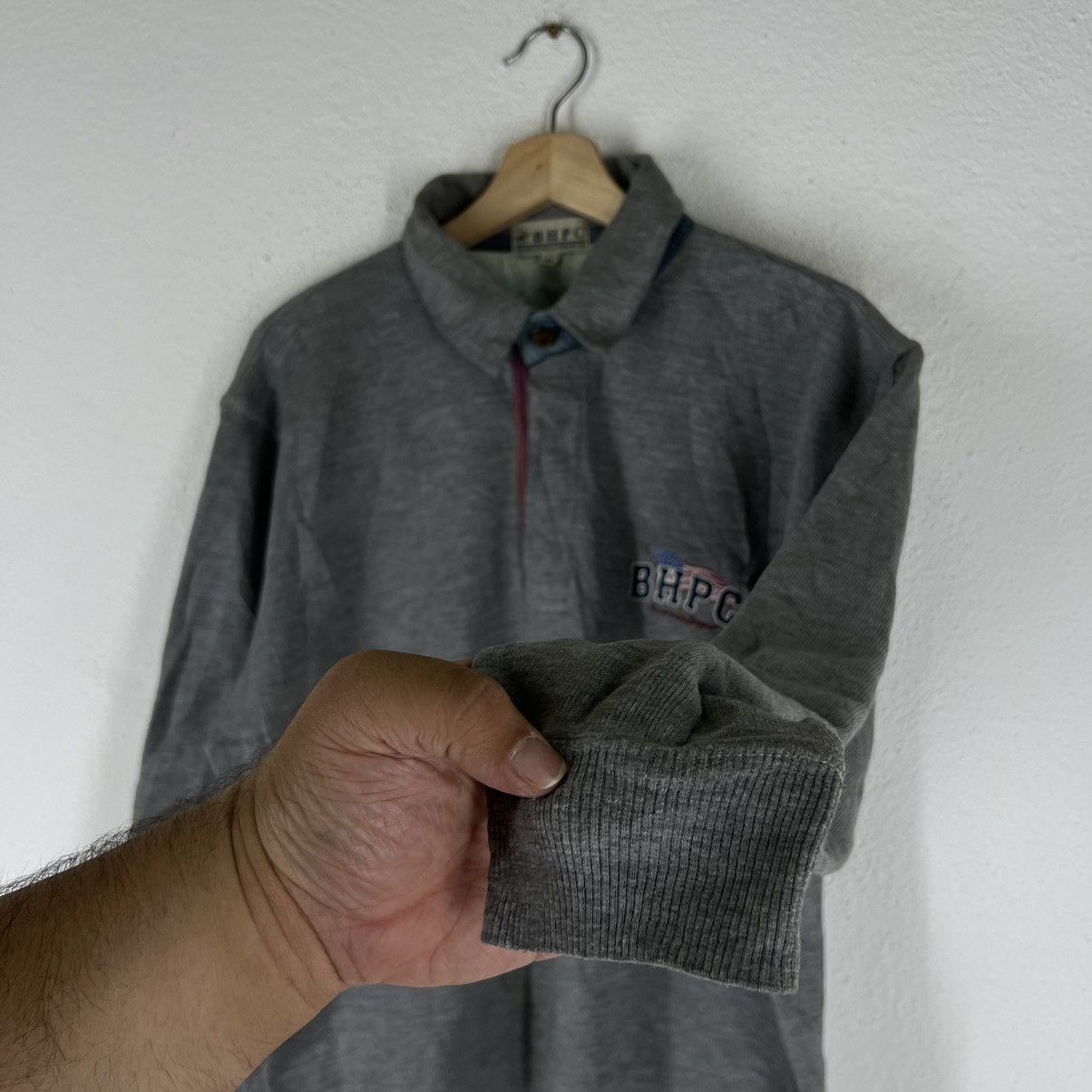 Japanese Brand VINTAGE SWEATSHIRT COLLAR BHPC BIG LOGO Size US M / EU 48-50 / 2 - 6 Thumbnail