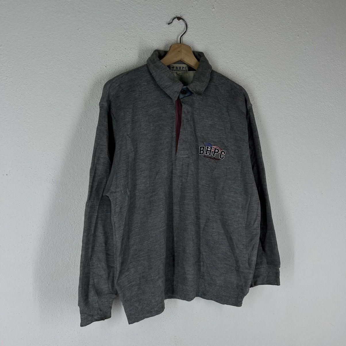 Japanese Brand VINTAGE SWEATSHIRT COLLAR BHPC BIG LOGO Size US M / EU 48-50 / 2 - 3 Thumbnail