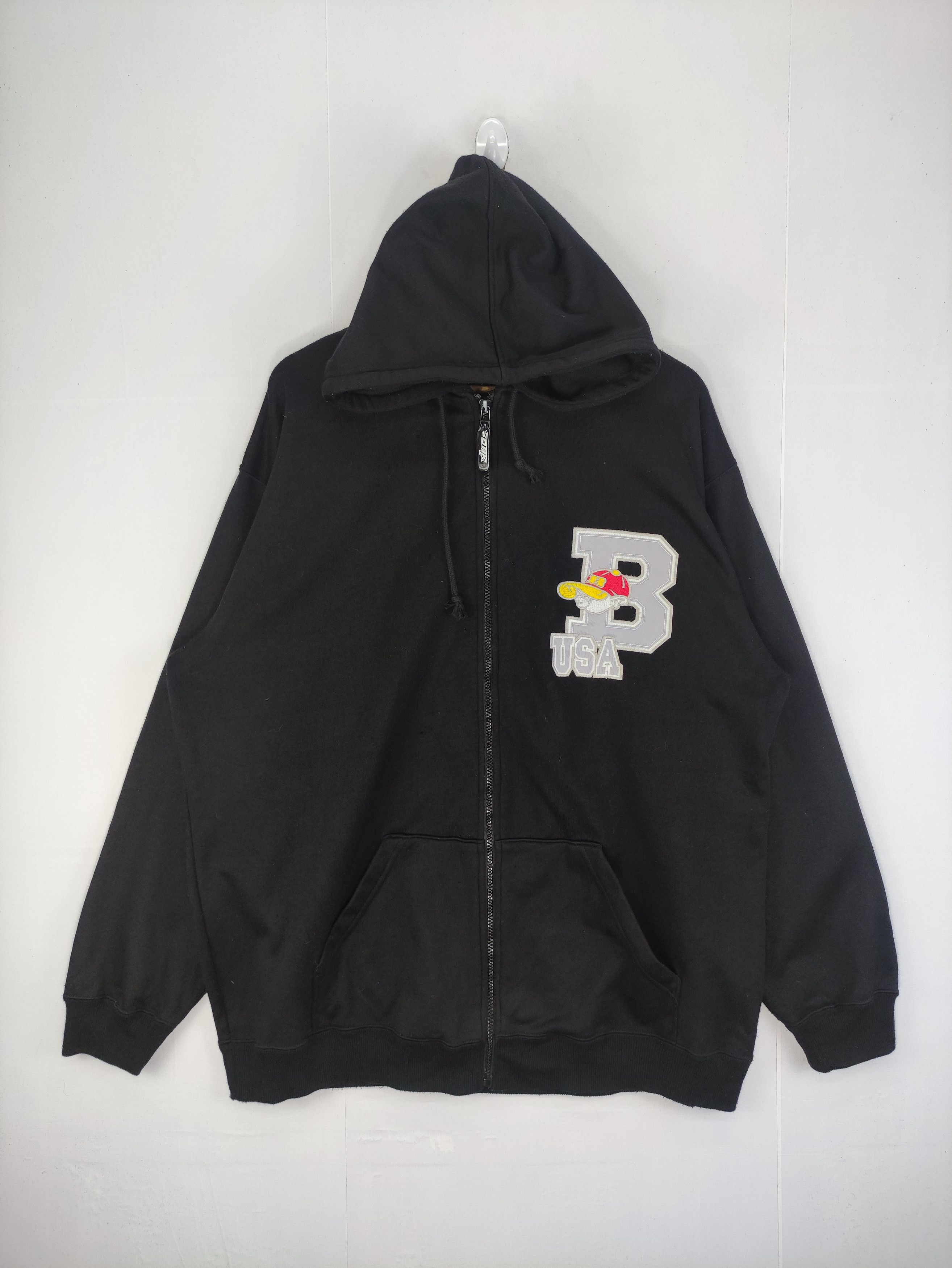 Vintage Vintage Sweater Hoodie Zipper School Of Hardknocks Size US XL / EU 56 / 4 - 1 Thumbnail