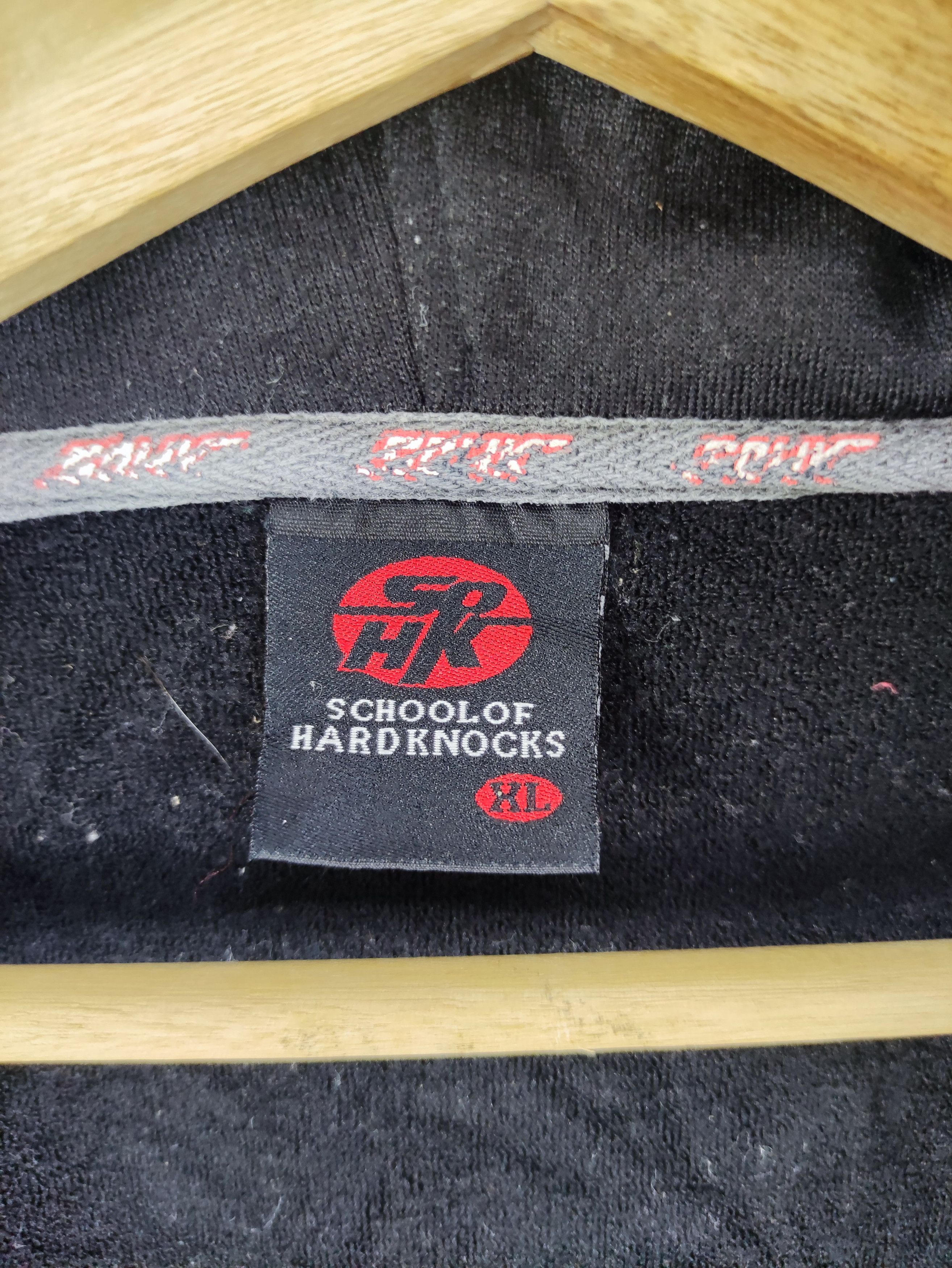 Vintage Vintage Sweater Hoodie Zipper School Of Hardknocks Size US XL / EU 56 / 4 - 4 Thumbnail