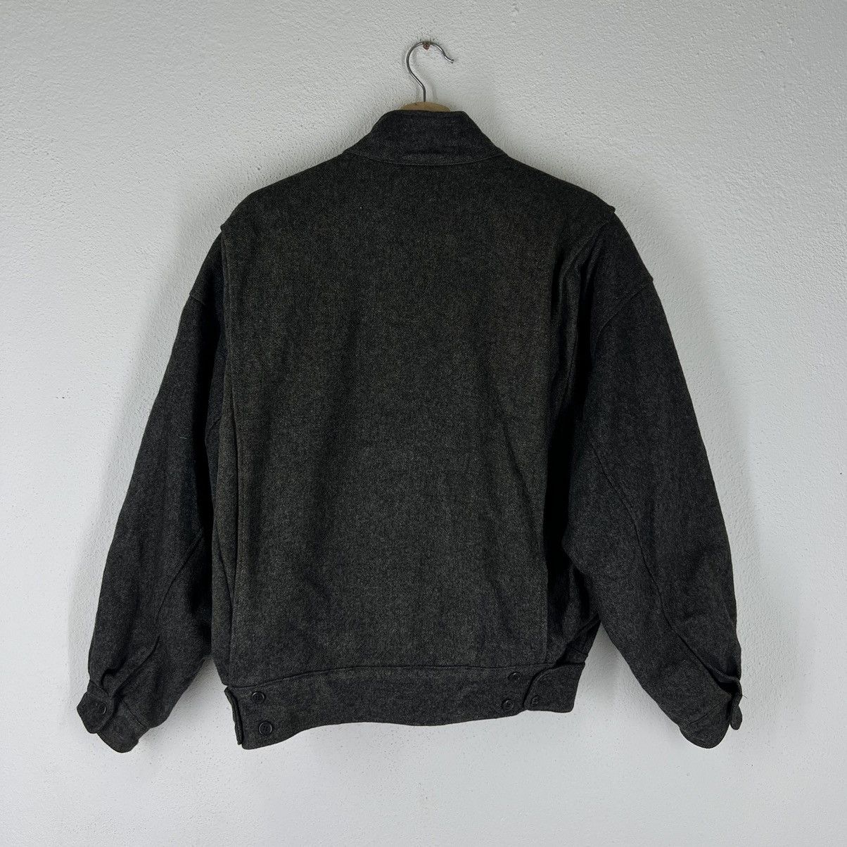 Japanese Brand VINTAGE WOOL BOMBER JACKET JAPAN INSPIRED ISSEY MIYAKE Size US M / EU 48-50 / 2 - 8 Thumbnail
