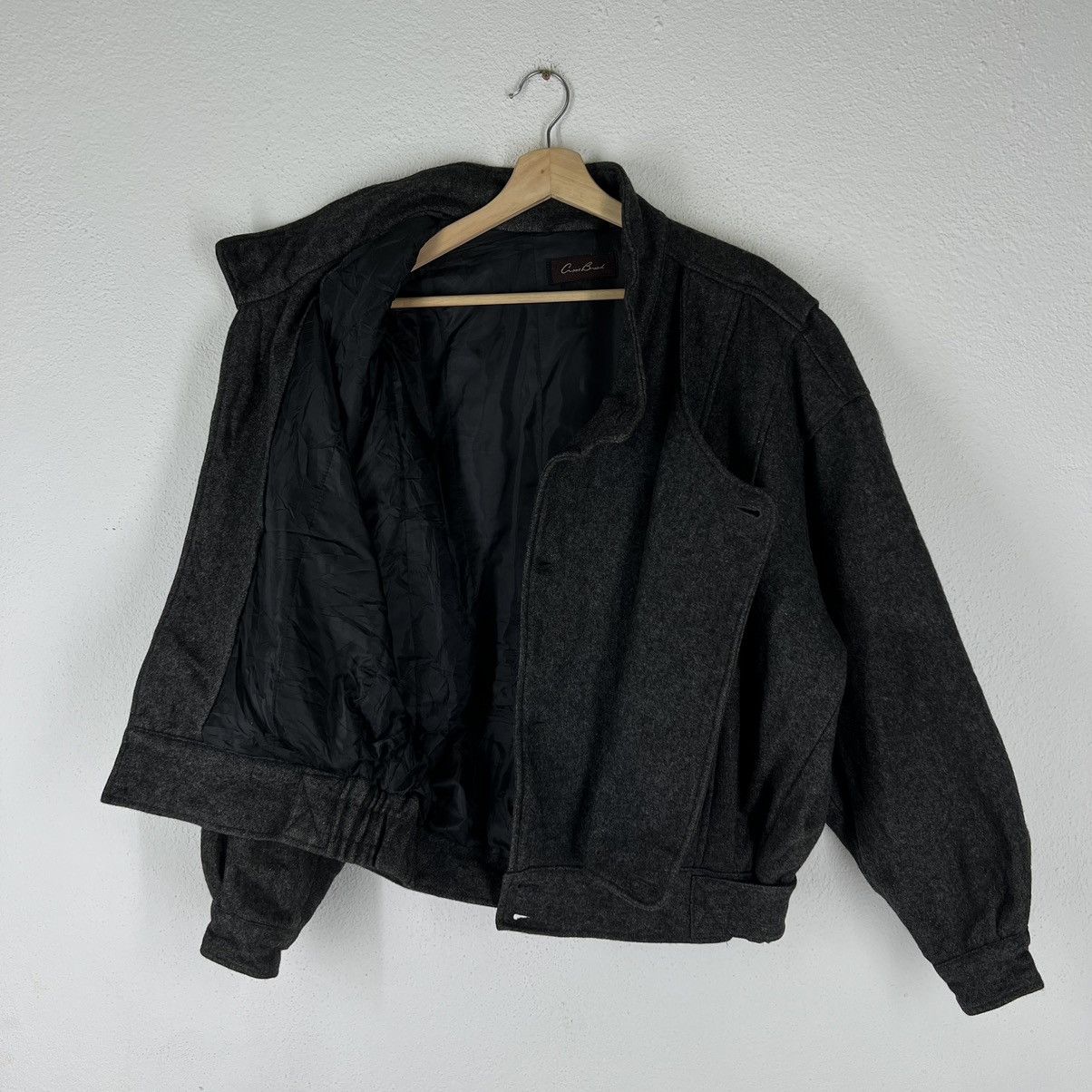 Japanese Brand VINTAGE WOOL BOMBER JACKET JAPAN INSPIRED ISSEY MIYAKE Size US M / EU 48-50 / 2 - 11 Thumbnail