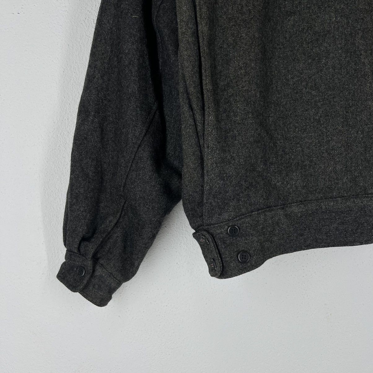 Japanese Brand VINTAGE WOOL BOMBER JACKET JAPAN INSPIRED ISSEY MIYAKE Size US M / EU 48-50 / 2 - 9 Thumbnail