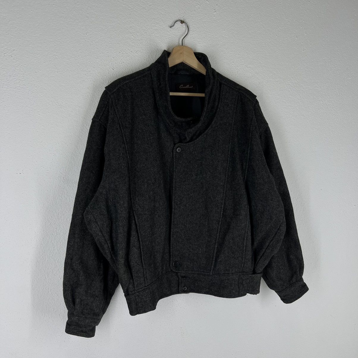 Japanese Brand VINTAGE WOOL BOMBER JACKET JAPAN INSPIRED ISSEY MIYAKE Size US M / EU 48-50 / 2 - 3 Thumbnail