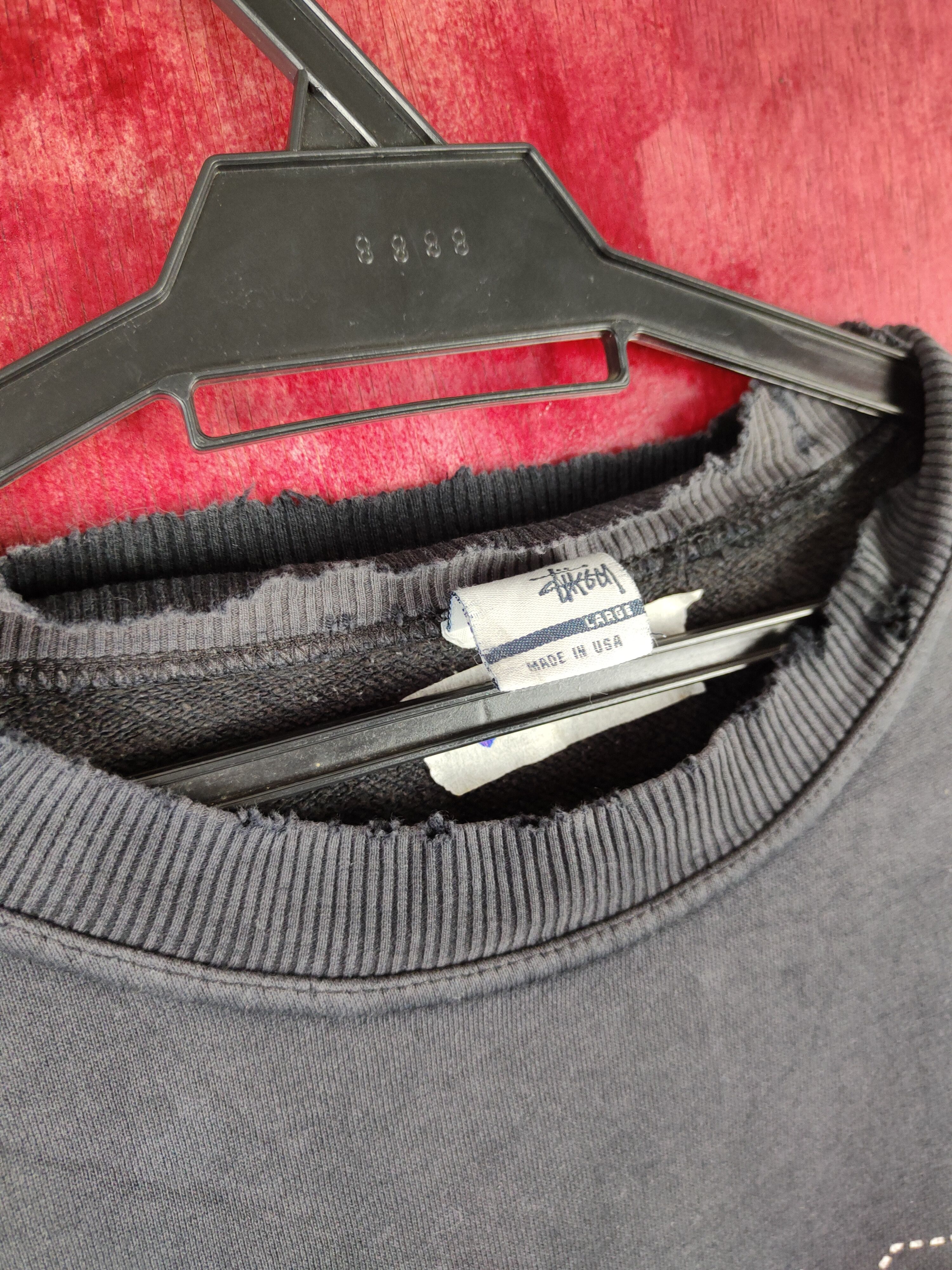 Stussy Stussy - 21 Faded Dark Blue distressed Sweatshirt #5414 DLAL Size US L / EU 52-54 / 3 - 3 Thumbnail