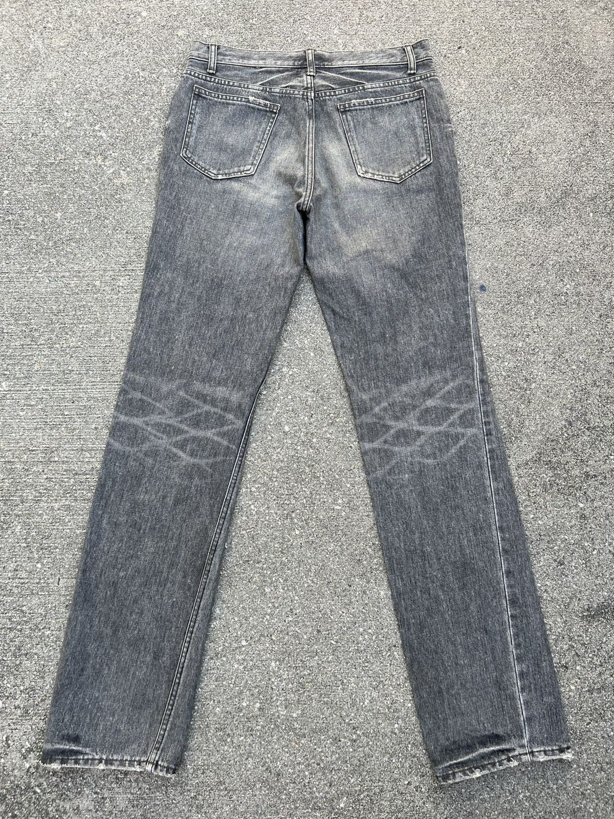 Lounge Lizard Vintage Lounge Lizard Distress Fade Black Denim Jeans Size US 31 - 5 Thumbnail