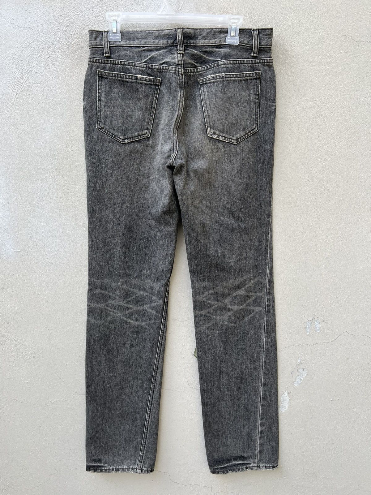 Lounge Lizard Vintage Lounge Lizard Distress Fade Black Denim Jeans Size US 31 - 15 Thumbnail