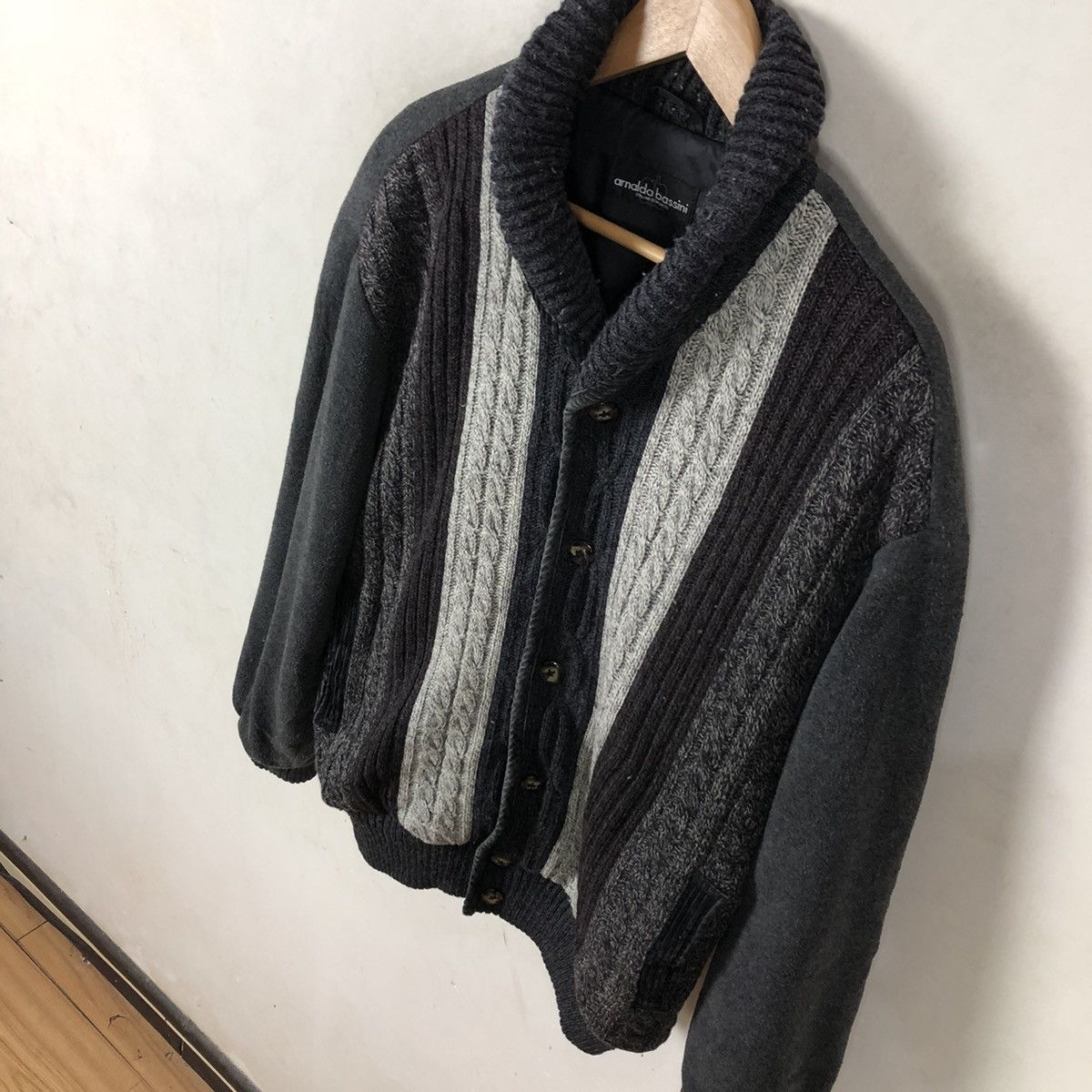 Designer × Japanese Brand CARDIGAN ARNALDO BASSINI ITALIAN Size US L / EU 52-54 / 3 - 3 Thumbnail
