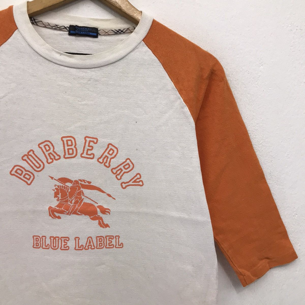 Burberry × Designer Vintage Burberry Blue Label Big Logo Tshirt Size S / US 4 / IT 40 - 3 Thumbnail
