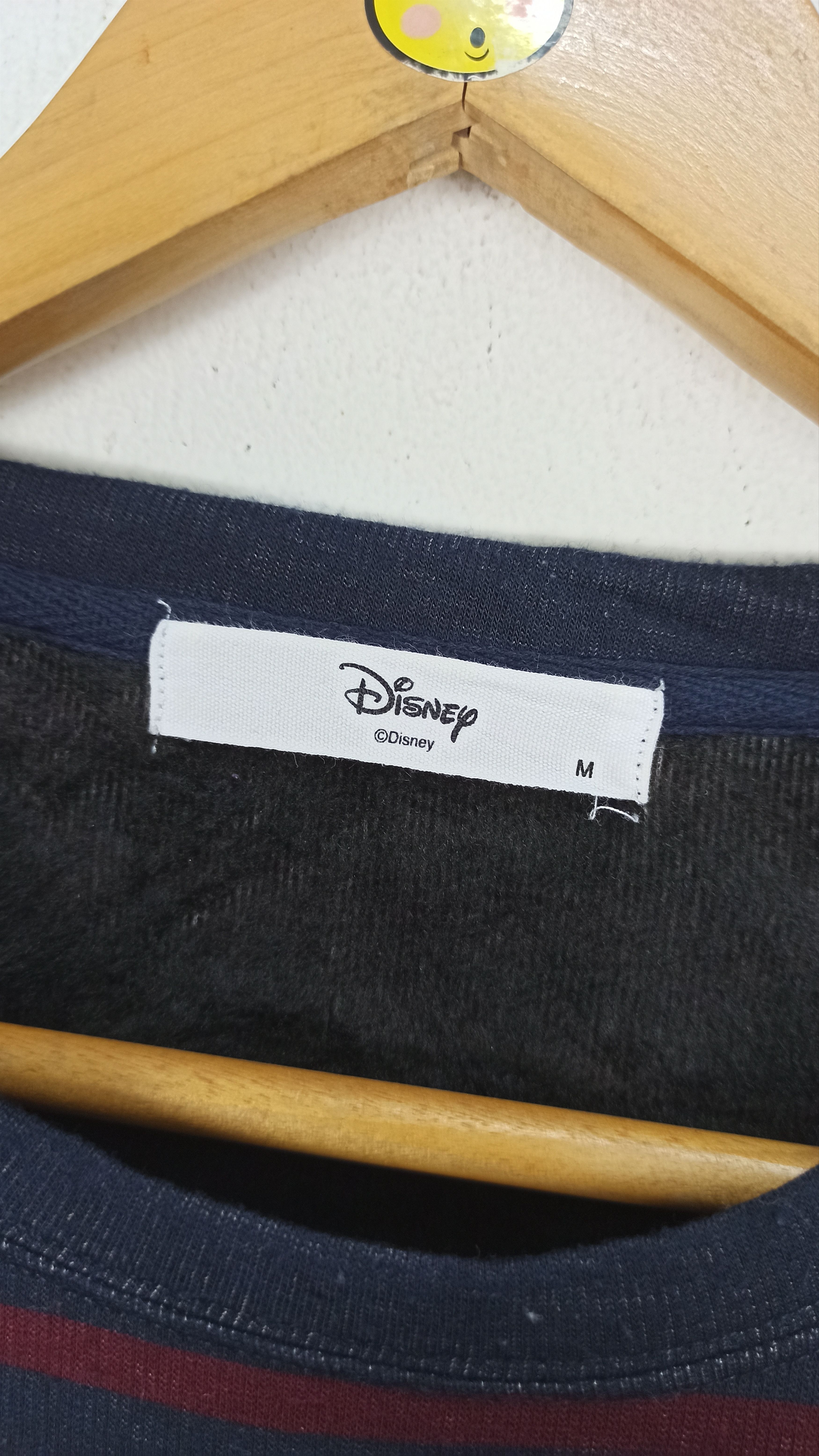 Disney Rare🔥 Mickey Mouse Stripes Sweatshirt Kurt Cobain Size US S / EU 44-46 / 1 - 6 Thumbnail