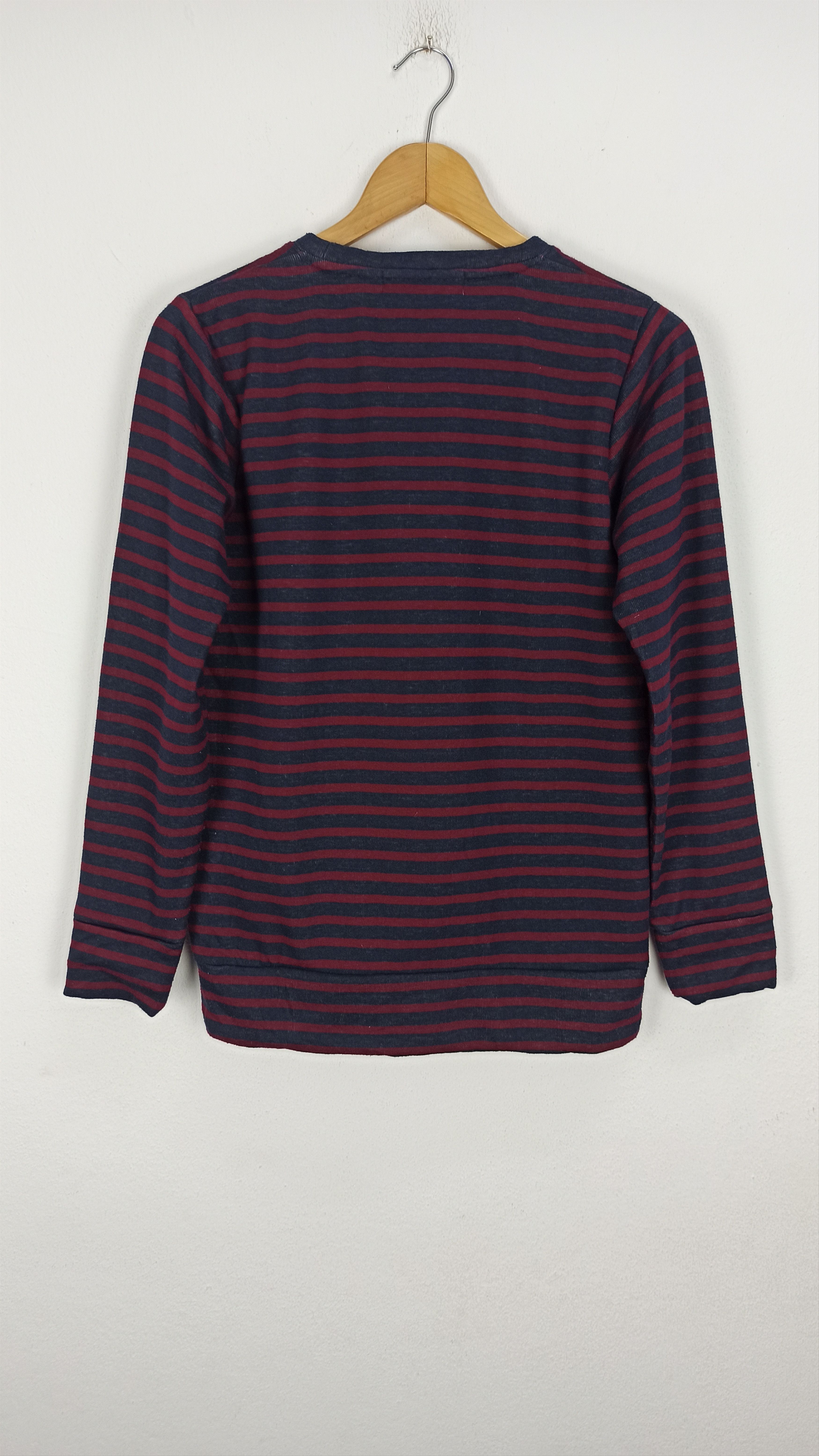 Disney Rare🔥 Mickey Mouse Stripes Sweatshirt Kurt Cobain Size US S / EU 44-46 / 1 - 5 Thumbnail