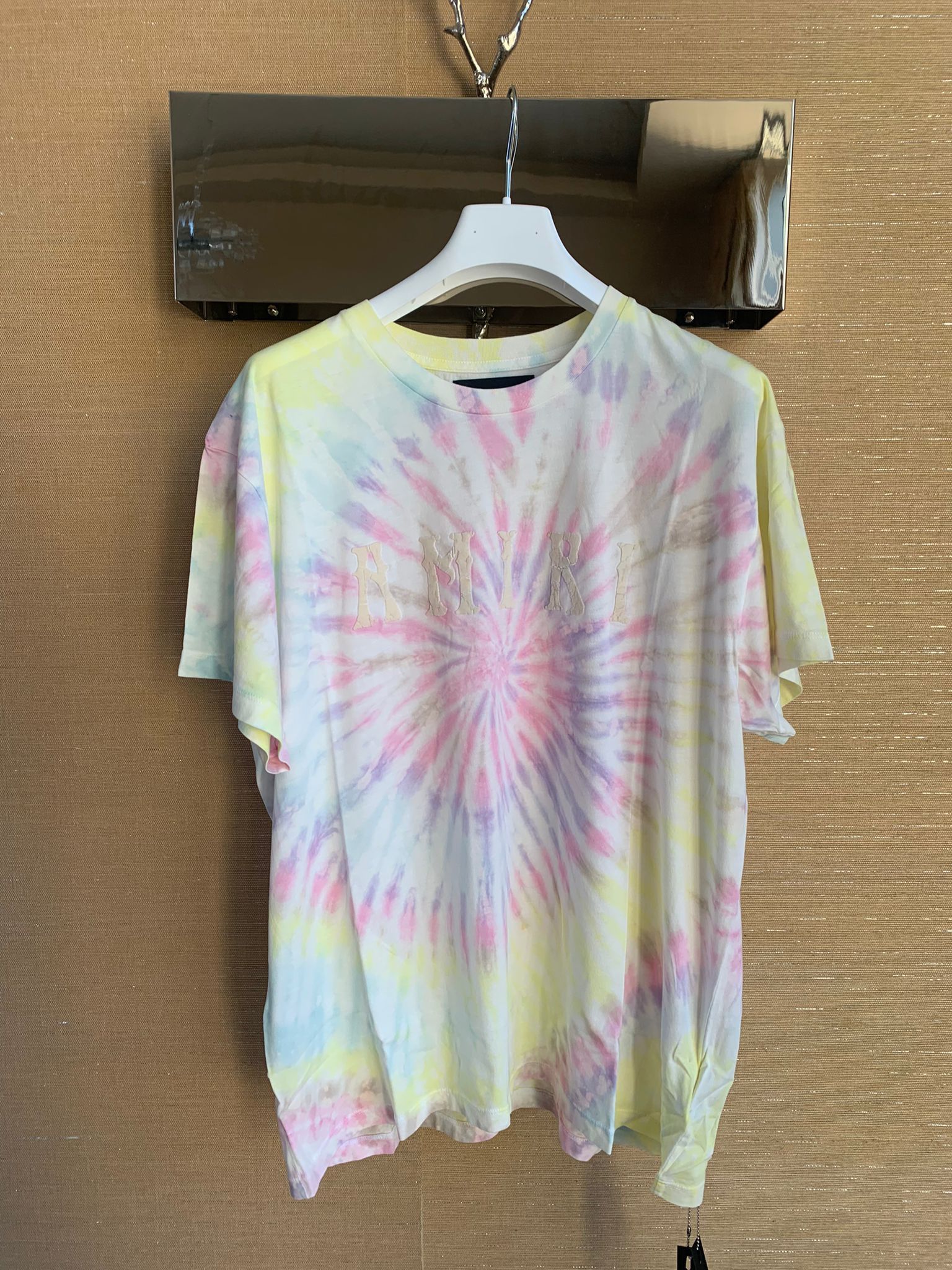 image of Tie Dye Amiri Hippie Tee, Men's (Size Small)