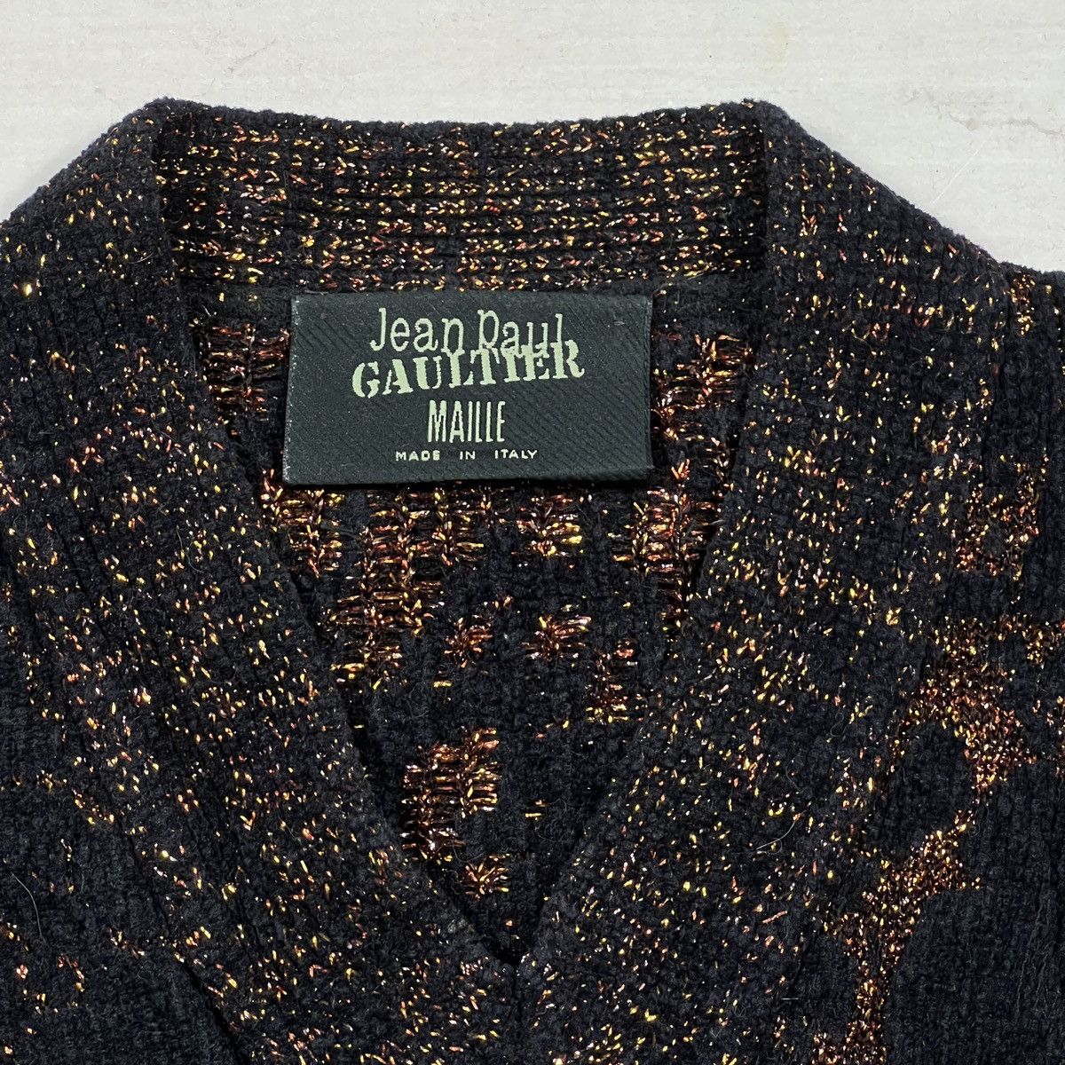 Jean Paul Gaultier Jena Paul Gaultier Maille Glitter Spellout Sweater Knitwear Size M / US 6-8 / IT 42-44 - 5 Thumbnail