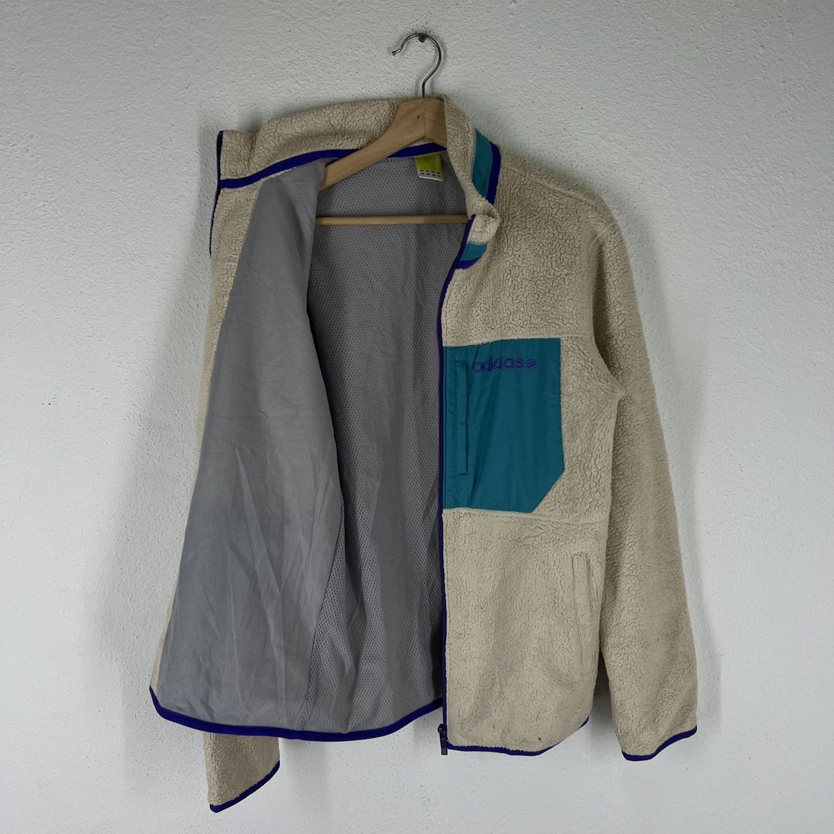 Adidas × Vintage VINTAGE ADIDAS SHERPA FLEECE JACKET Size US L / EU 52-54 / 3 - 8 Thumbnail