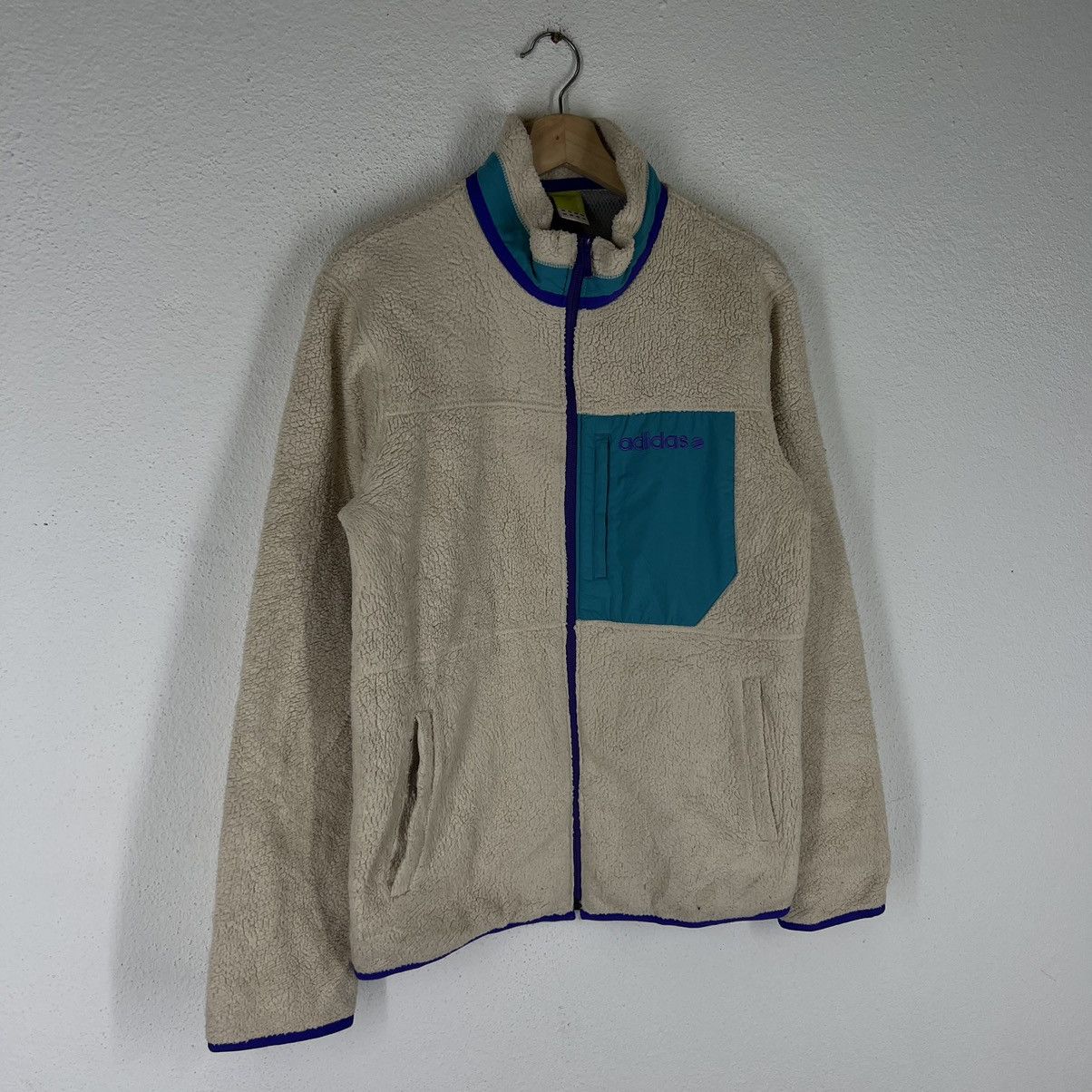 Adidas × Vintage VINTAGE ADIDAS SHERPA FLEECE JACKET Size US L / EU 52-54 / 3 - 3 Thumbnail