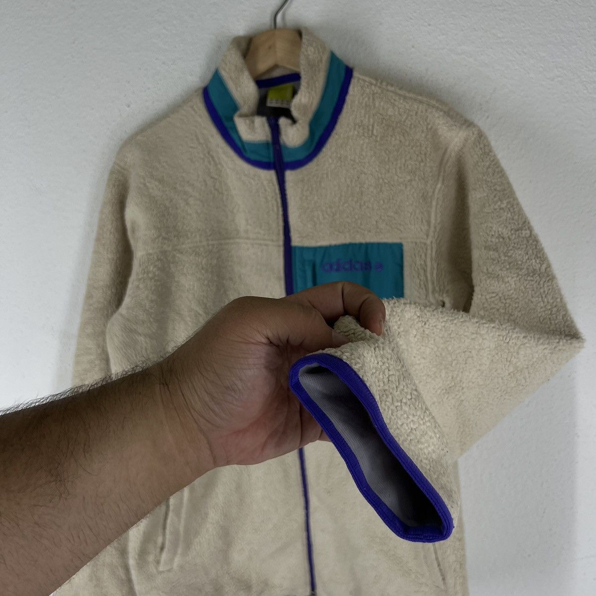 Adidas × Vintage VINTAGE ADIDAS SHERPA FLEECE JACKET Size US L / EU 52-54 / 3 - 6 Thumbnail