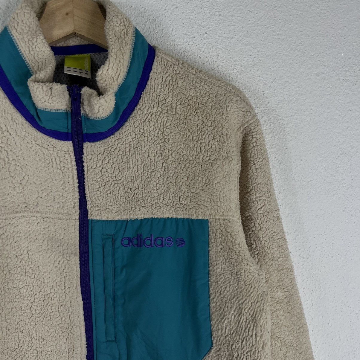 Adidas × Vintage VINTAGE ADIDAS SHERPA FLEECE JACKET Size US L / EU 52-54 / 3 - 5 Thumbnail