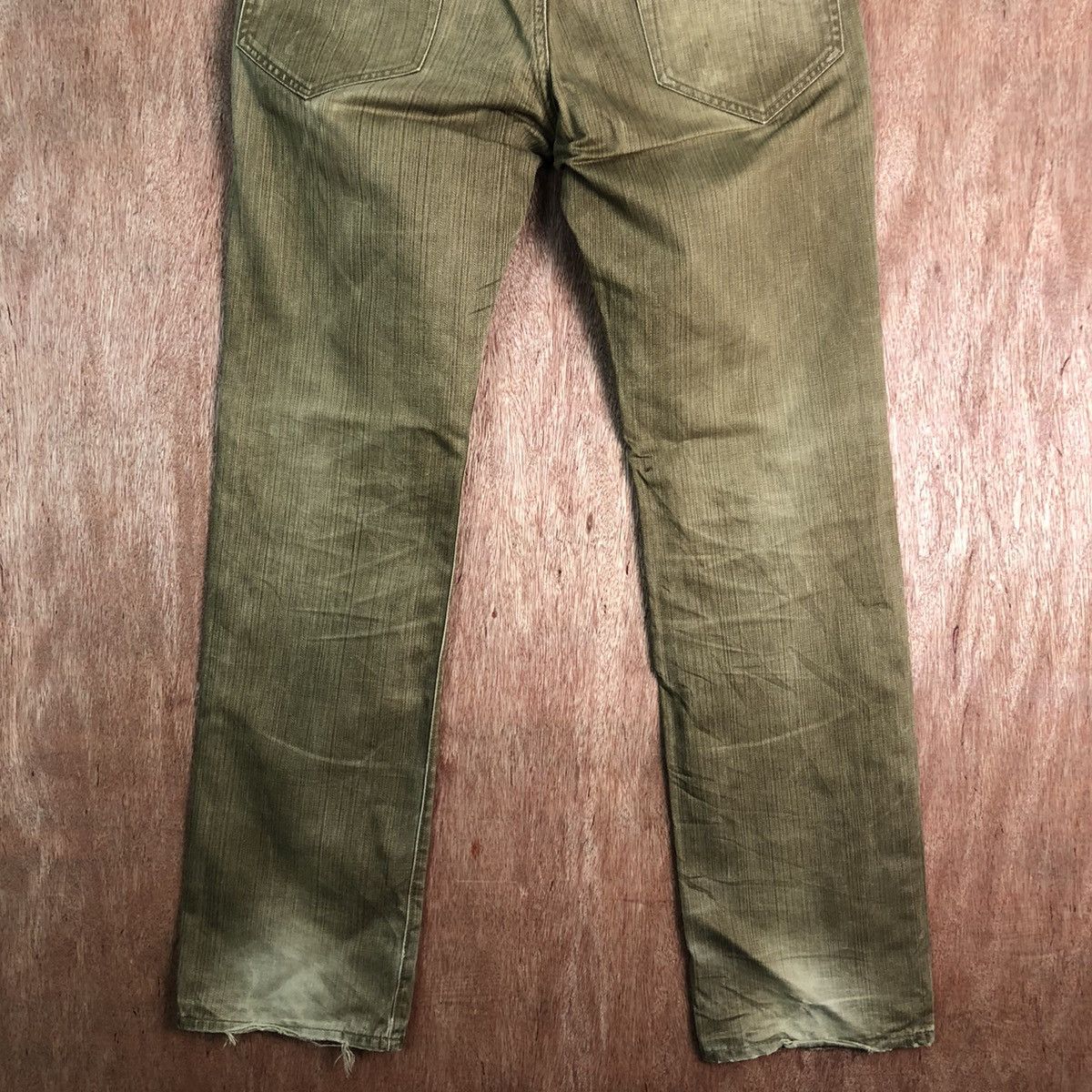 Japanese Brand DL Blue Way Brown Denim Jeans streetwear Pants #c275 Size US 33 - 10 Thumbnail