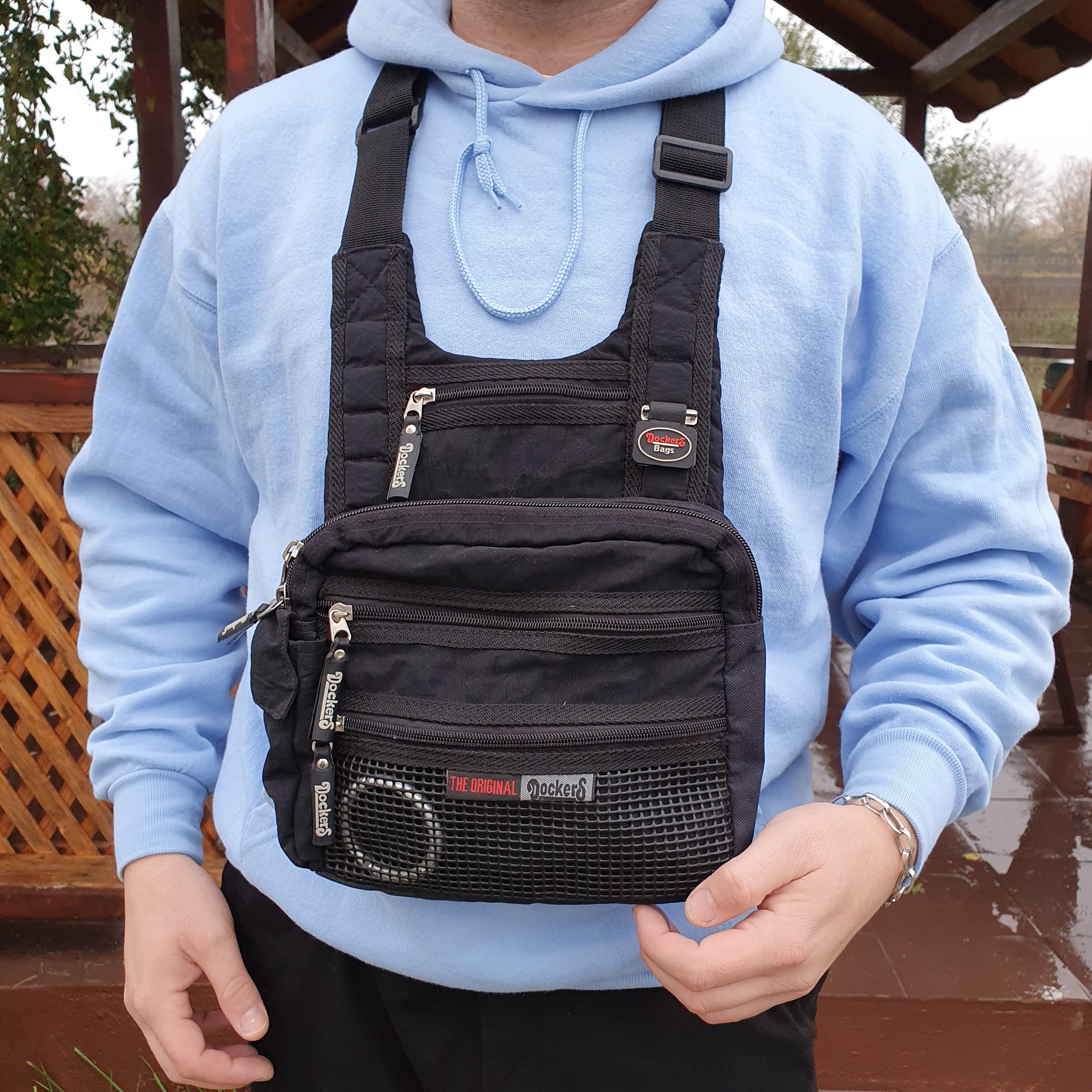 Dockers × Japanese Brand Rare Dockers Tactical Multi pockets Chest Shoulder Bag Size ONE SIZE - 1 Thumbnail