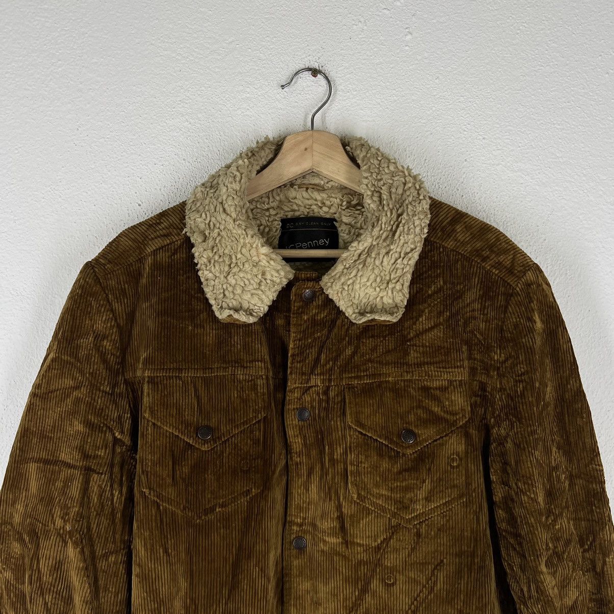 Vintage VINTAGE SURVIVAL JACKET CORDUROY MINK FUR LINING JC PENNY Size US L / EU 52-54 / 3 - 2 Thumbnail