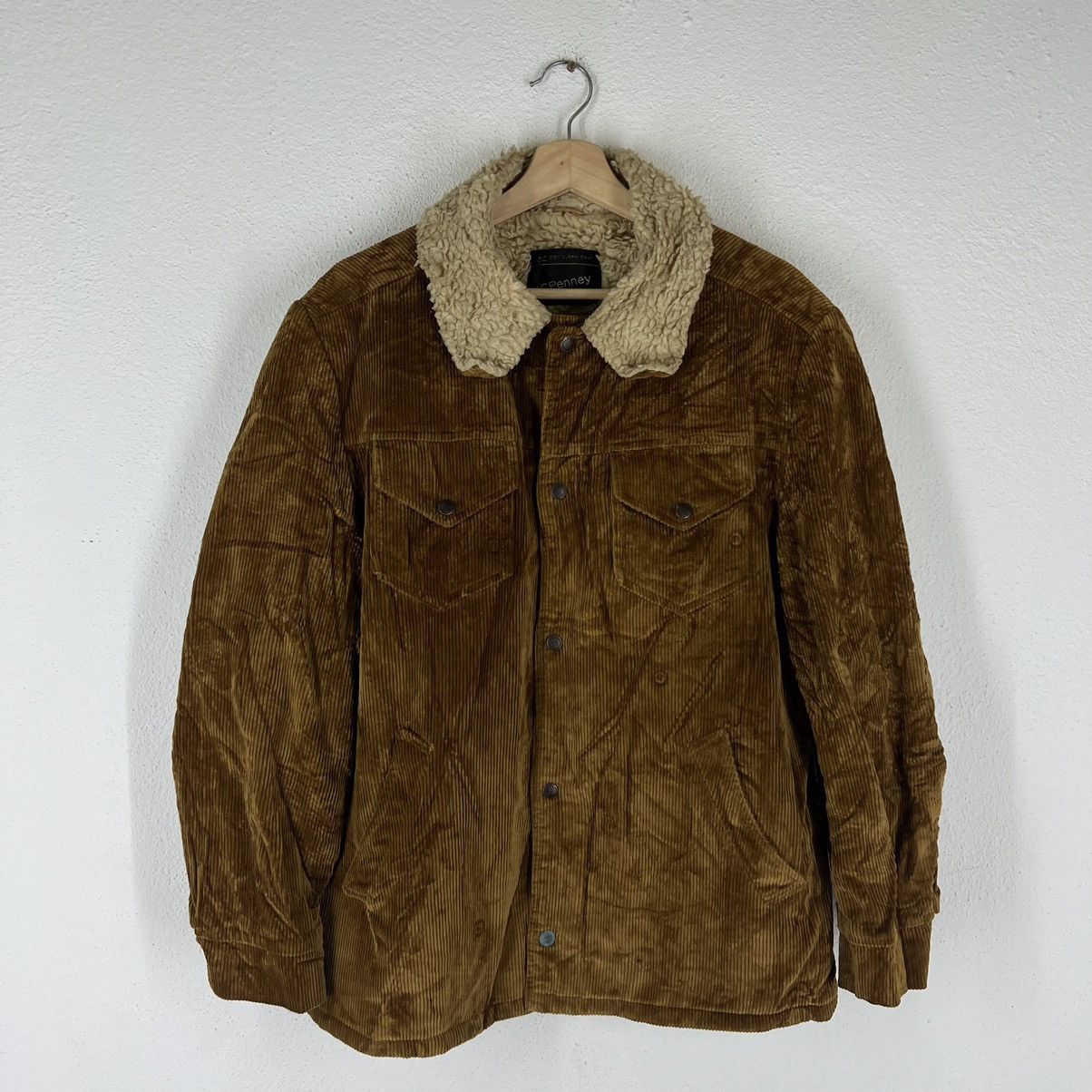 Vintage VINTAGE SURVIVAL JACKET CORDUROY MINK FUR LINING JC PENNY Size US L / EU 52-54 / 3 - 1 Thumbnail