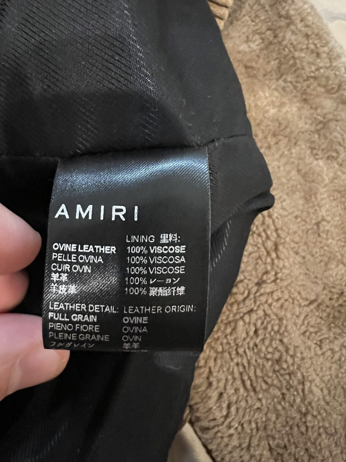 Amiri Amiri Shearling Bomber Jacket size 52 $6500 Size US L / EU 52-54 / 3 - 6 Thumbnail