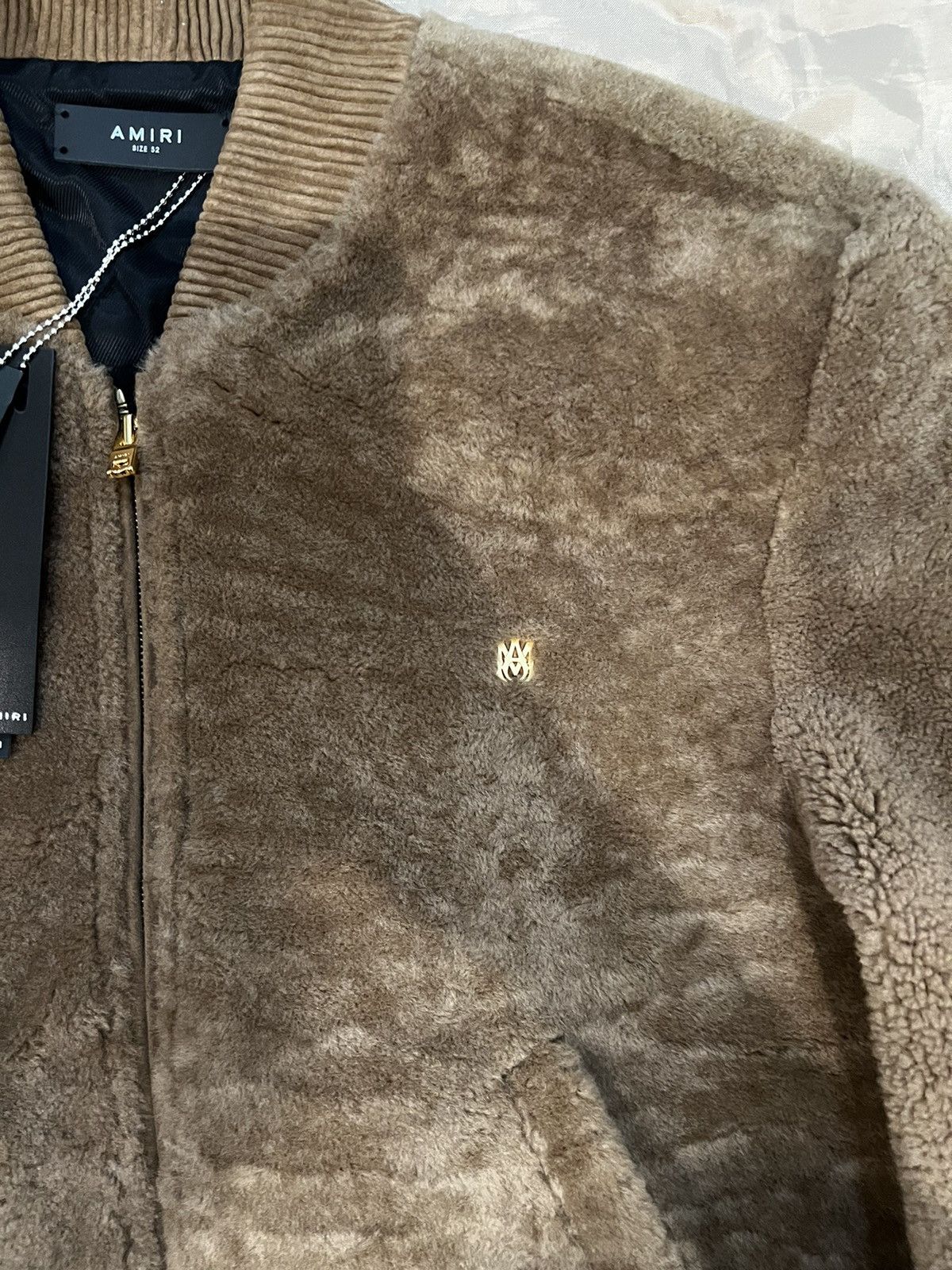 Amiri Amiri Shearling Bomber Jacket size 52 $6500 Size US L / EU 52-54 / 3 - 3 Thumbnail