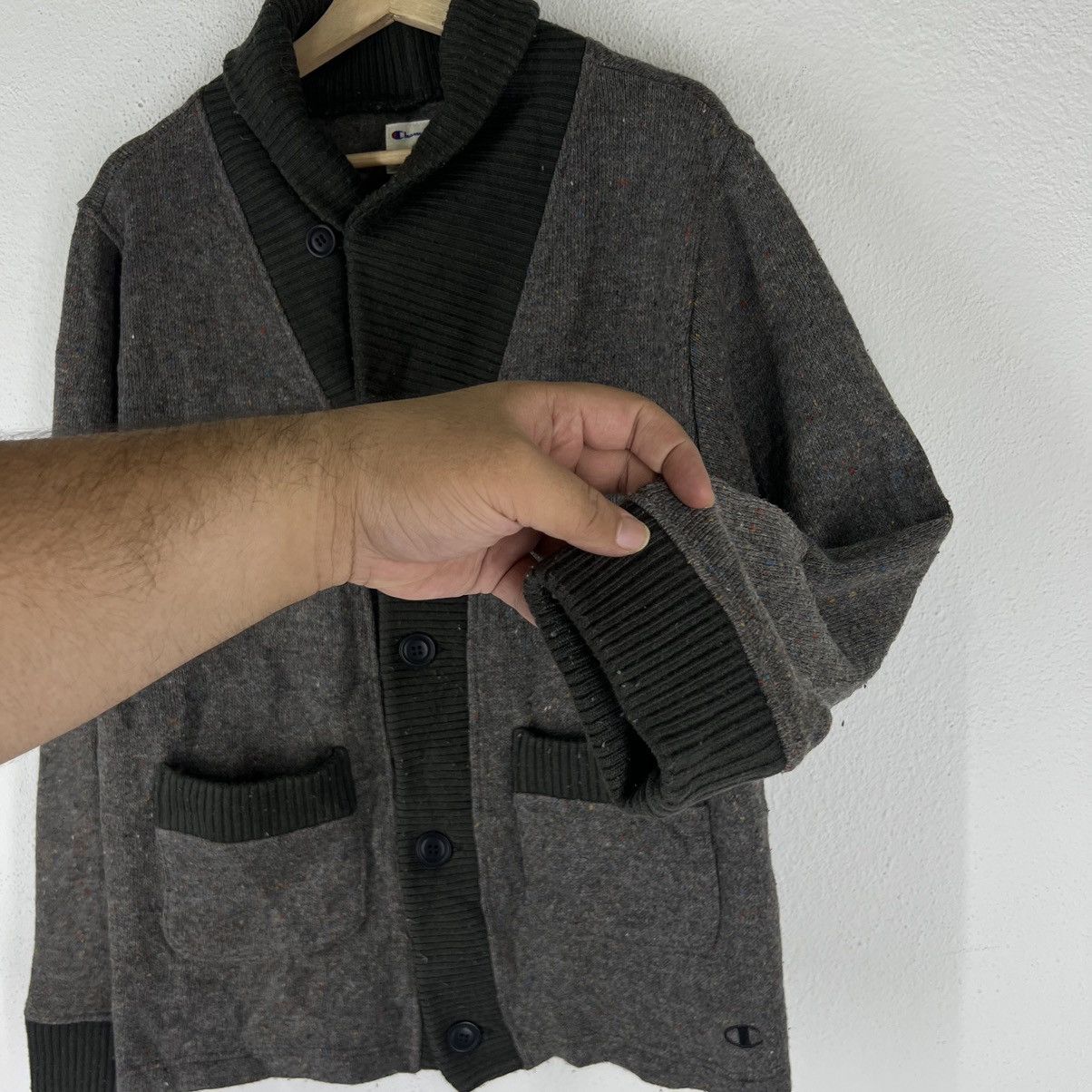Japanese Brand VINTAGE CHAMPION LIGHT CARDIGAN STREETWEAR STYLE Size US M / EU 48-50 / 2 - 6 Thumbnail