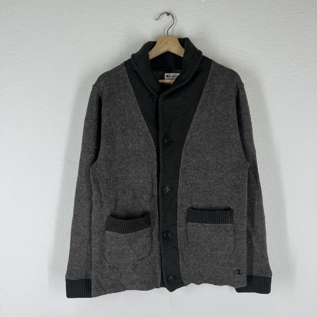 Japanese Brand VINTAGE CHAMPION LIGHT CARDIGAN STREETWEAR STYLE Size US M / EU 48-50 / 2 - 1 Thumbnail