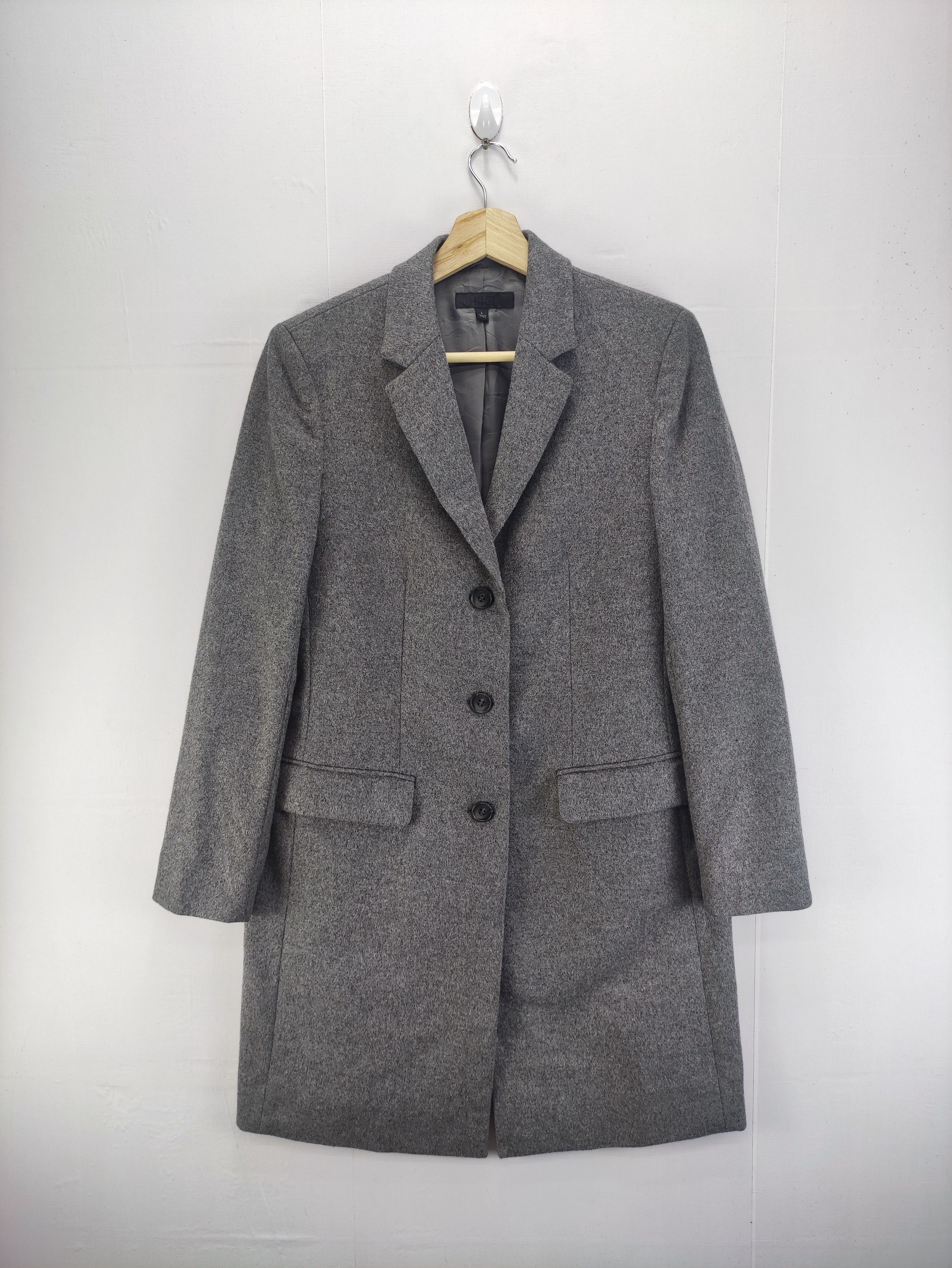 Japanese Brand × Uniqlo × Vintage Vintage Uniqlo Wool Coat