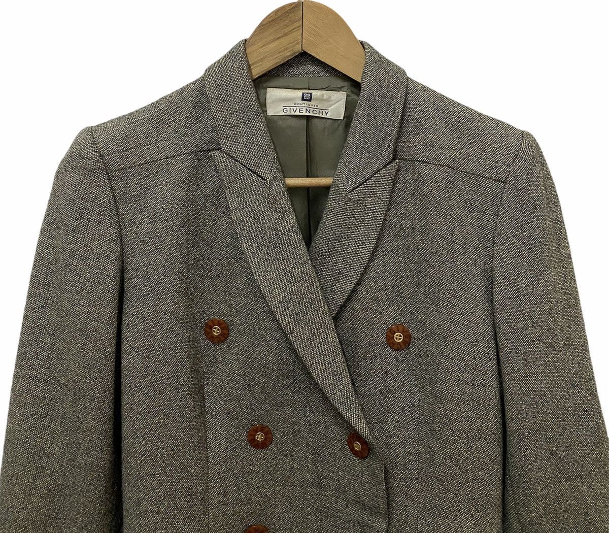 Givenchy GIVENCHY Grey Single Breast Wool Winter Blazer Coat Size US S / EU 44-46 / 1 - 5 Thumbnail