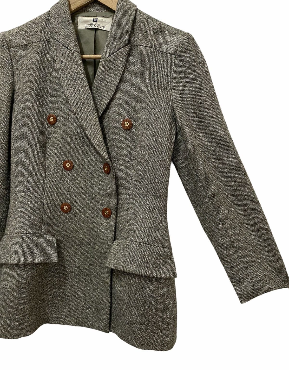 Givenchy GIVENCHY Grey Single Breast Wool Winter Blazer Coat Size US S / EU 44-46 / 1 - 7 Thumbnail
