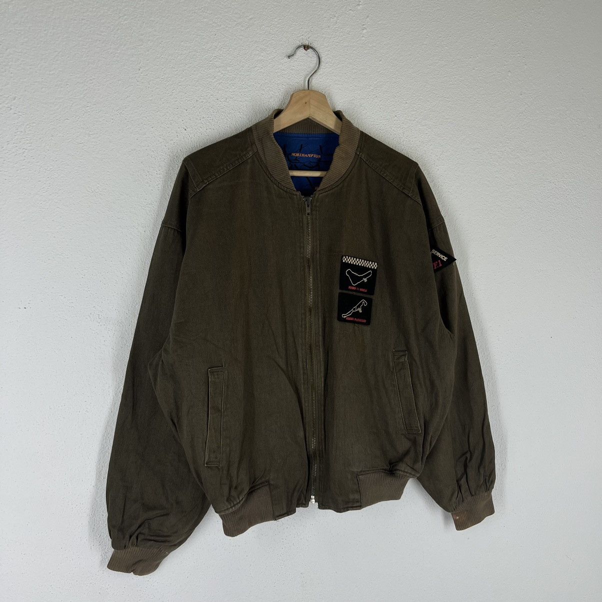Japanese Brand VINTAGE BOMBER JACKET JAPAN RACING BIG LOGO LINING Size US M / EU 48-50 / 2 - 2 Thumbnail