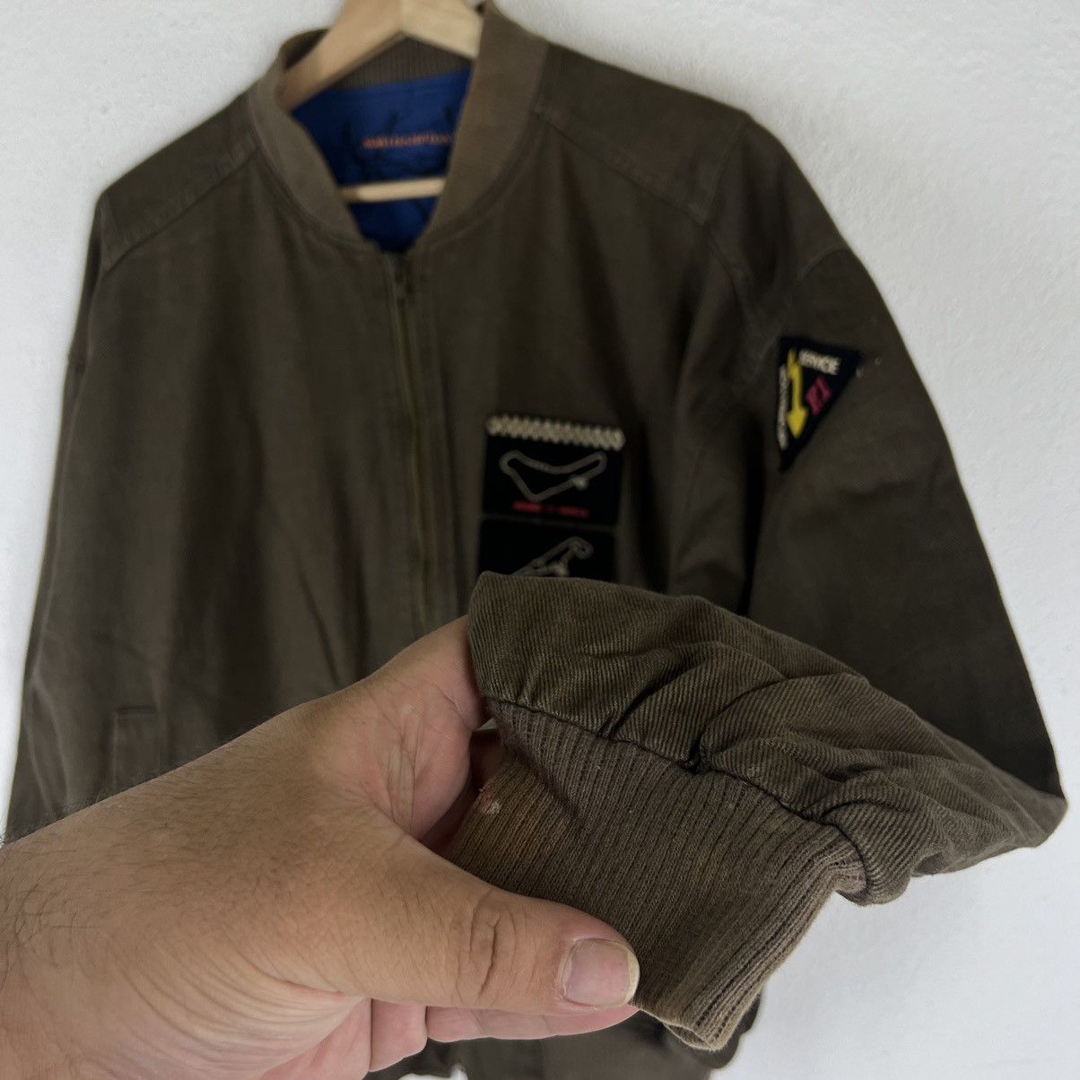 Japanese Brand VINTAGE BOMBER JACKET JAPAN RACING BIG LOGO LINING Size US M / EU 48-50 / 2 - 5 Thumbnail
