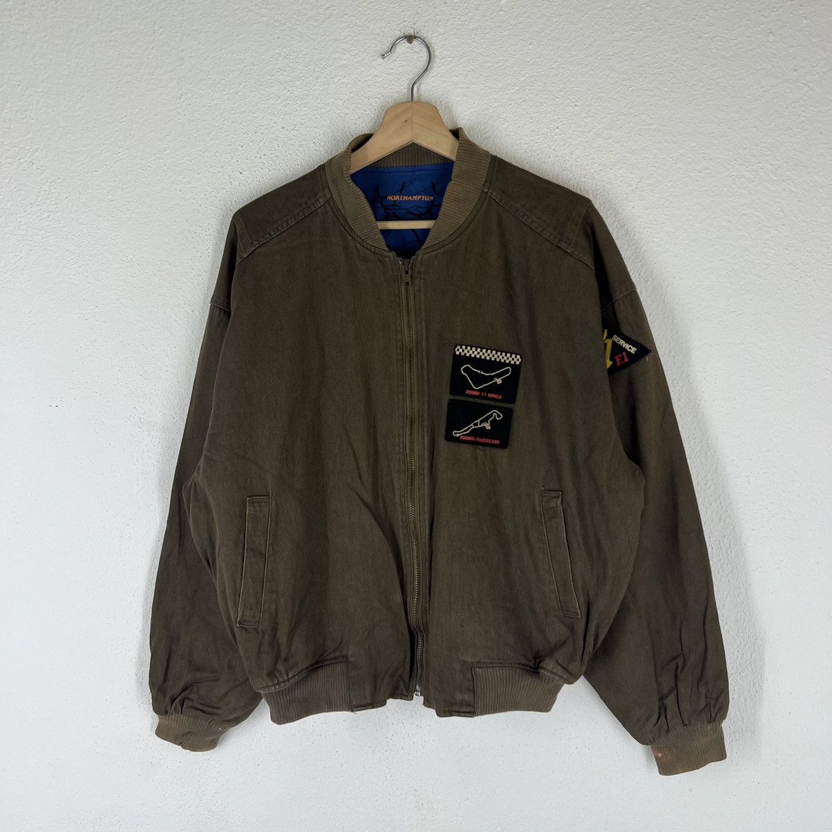 Japanese Brand VINTAGE BOMBER JACKET JAPAN RACING BIG LOGO LINING Size US M / EU 48-50 / 2 - 1 Thumbnail
