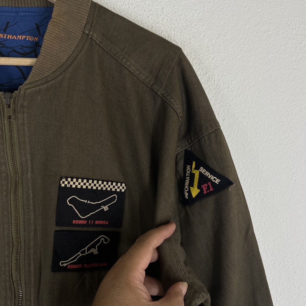 Japanese Brand VINTAGE BOMBER JACKET JAPAN RACING BIG LOGO LINING Size US M / EU 48-50 / 2 - 4 Thumbnail