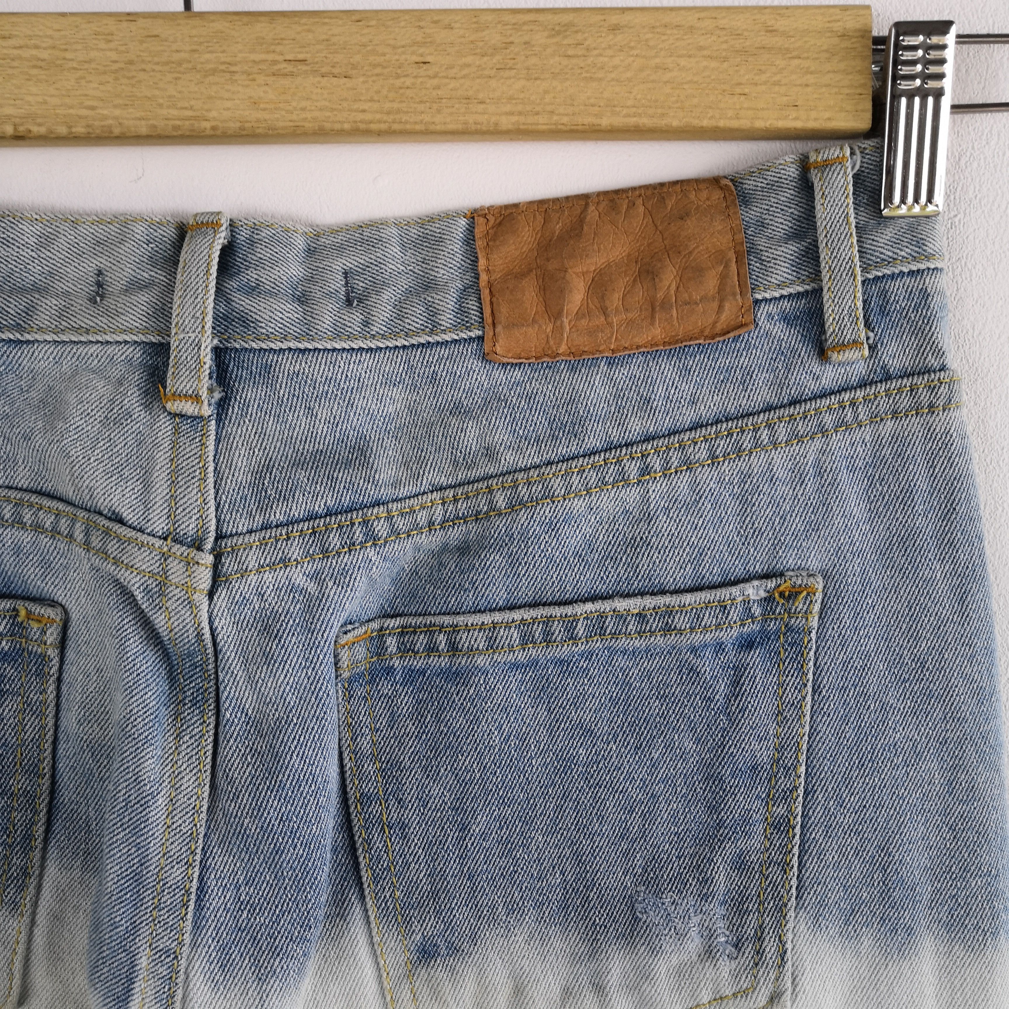 Japanese Brand Vintage Y2K Yellow Earth Jeans Distressed Japanese Denim Size 28" / US 6 / IT 42 - 8 Thumbnail