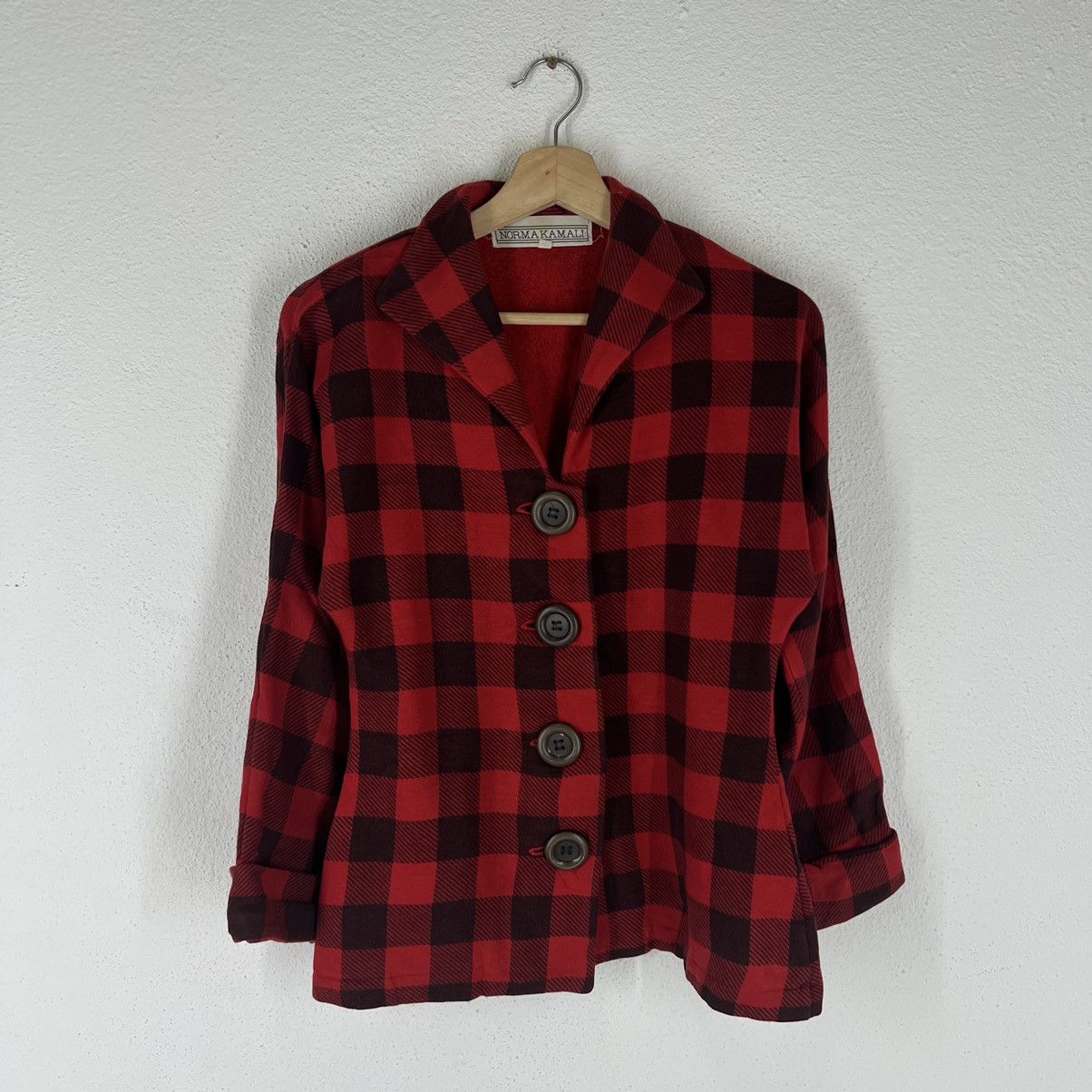 Japanese Brand VINTAGE NORMA KAMALI TARTAN DESIGN PUNK STYLE JACKET Size US M / EU 48-50 / 2 - 1 Thumbnail