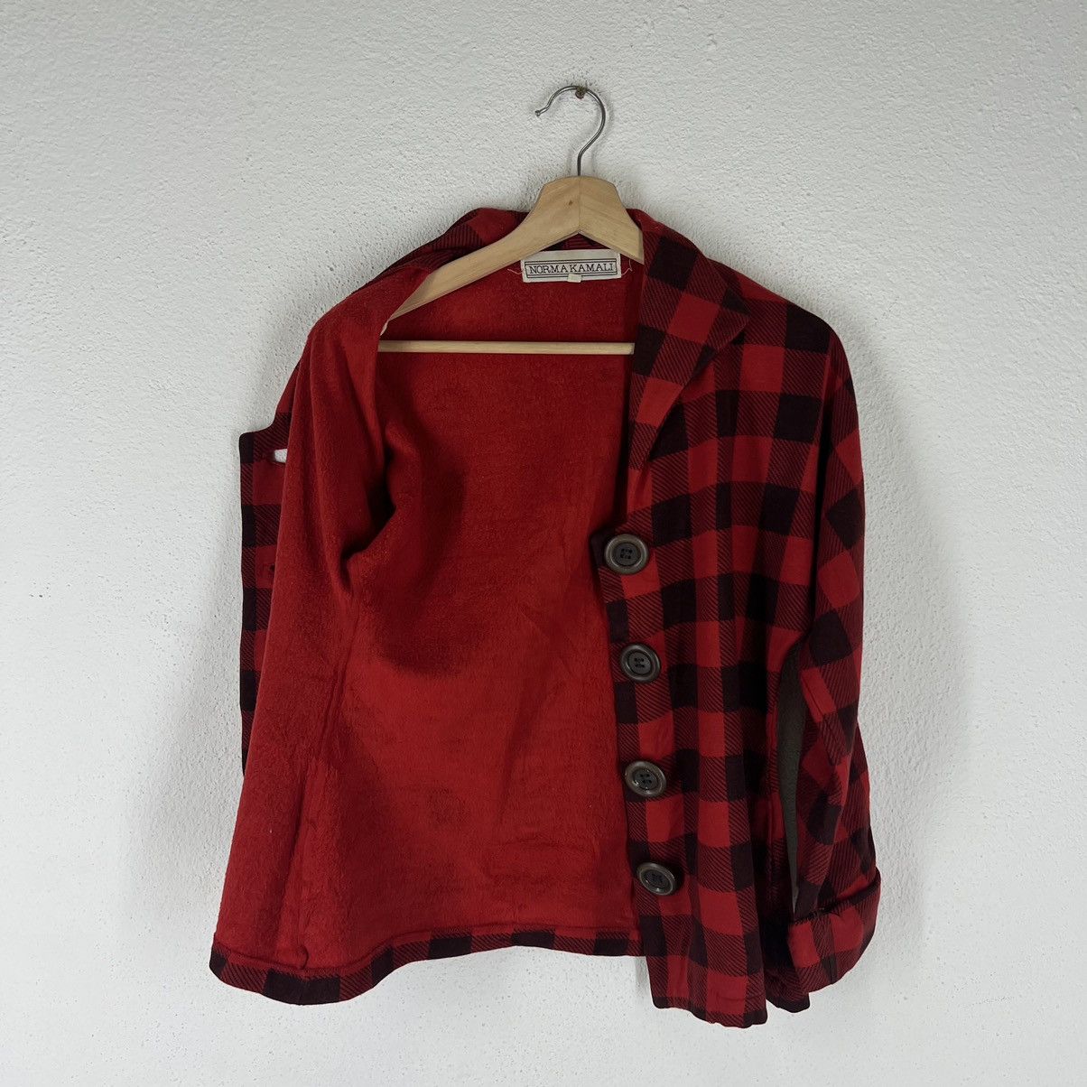 Japanese Brand VINTAGE NORMA KAMALI TARTAN DESIGN PUNK STYLE JACKET Size US M / EU 48-50 / 2 - 8 Thumbnail