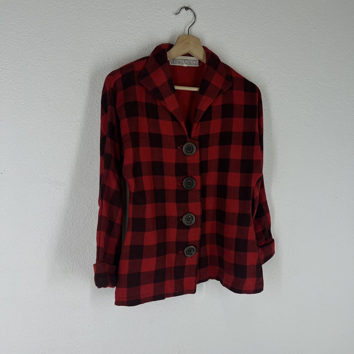 Japanese Brand VINTAGE NORMA KAMALI TARTAN DESIGN PUNK STYLE JACKET Size US M / EU 48-50 / 2 - 4 Thumbnail