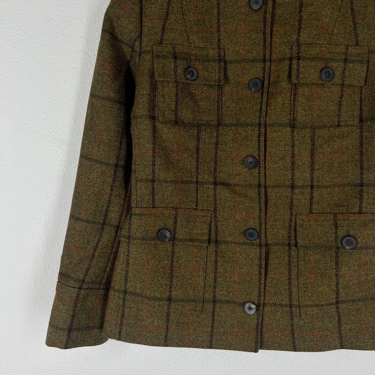 Japanese Brand VINTAGE WOOL JACKET TARTAN DESIGN DARKS LONDON Size US S / EU 44-46 / 1 - 4 Thumbnail