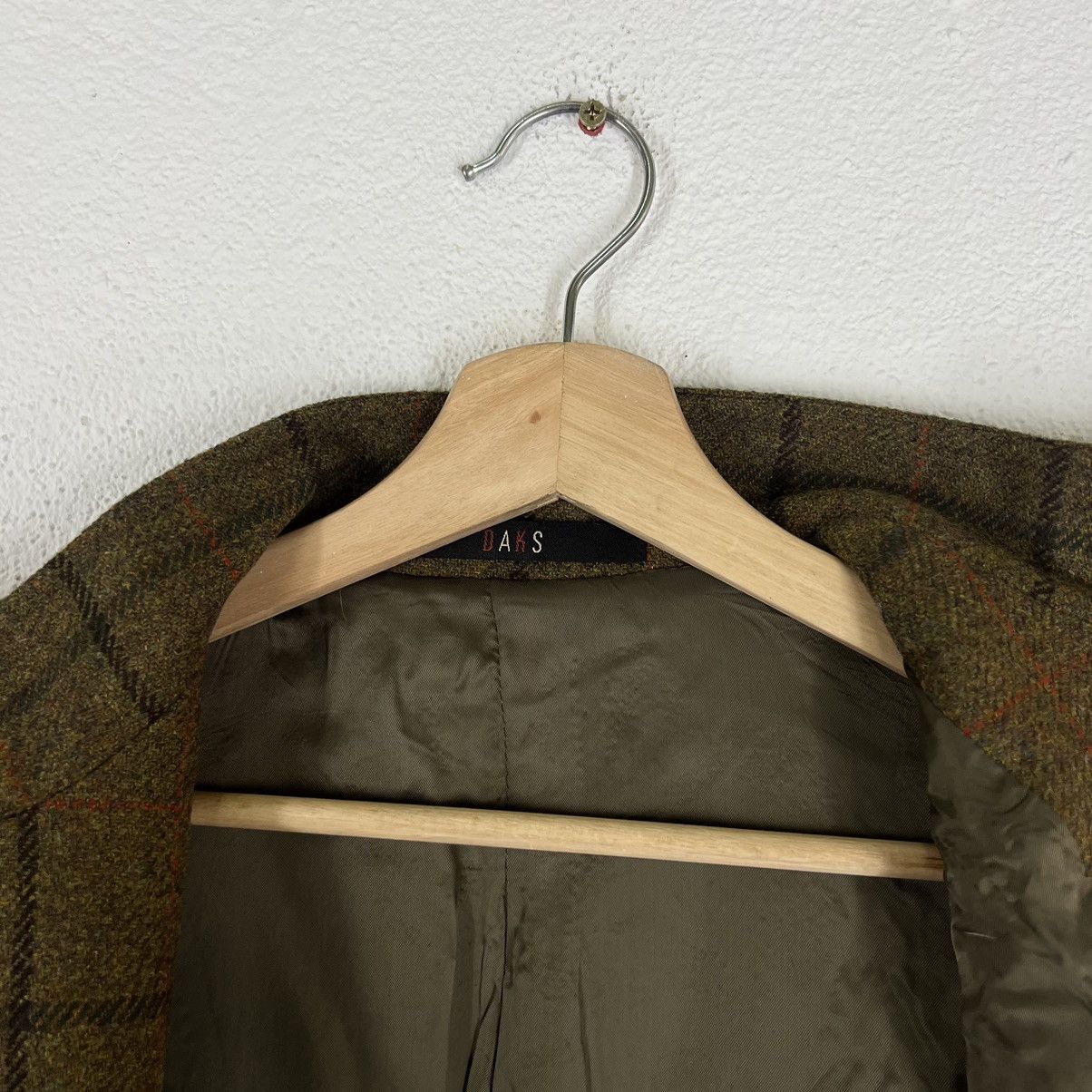 Japanese Brand VINTAGE WOOL JACKET TARTAN DESIGN DARKS LONDON Size US S / EU 44-46 / 1 - 9 Thumbnail