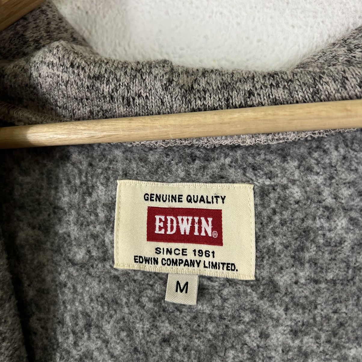 Japanese Brand VINTAGE EDWIN JAPAN MADE HOODIE ZIPPER JACKET Size US M / EU 48-50 / 2 - 10 Thumbnail
