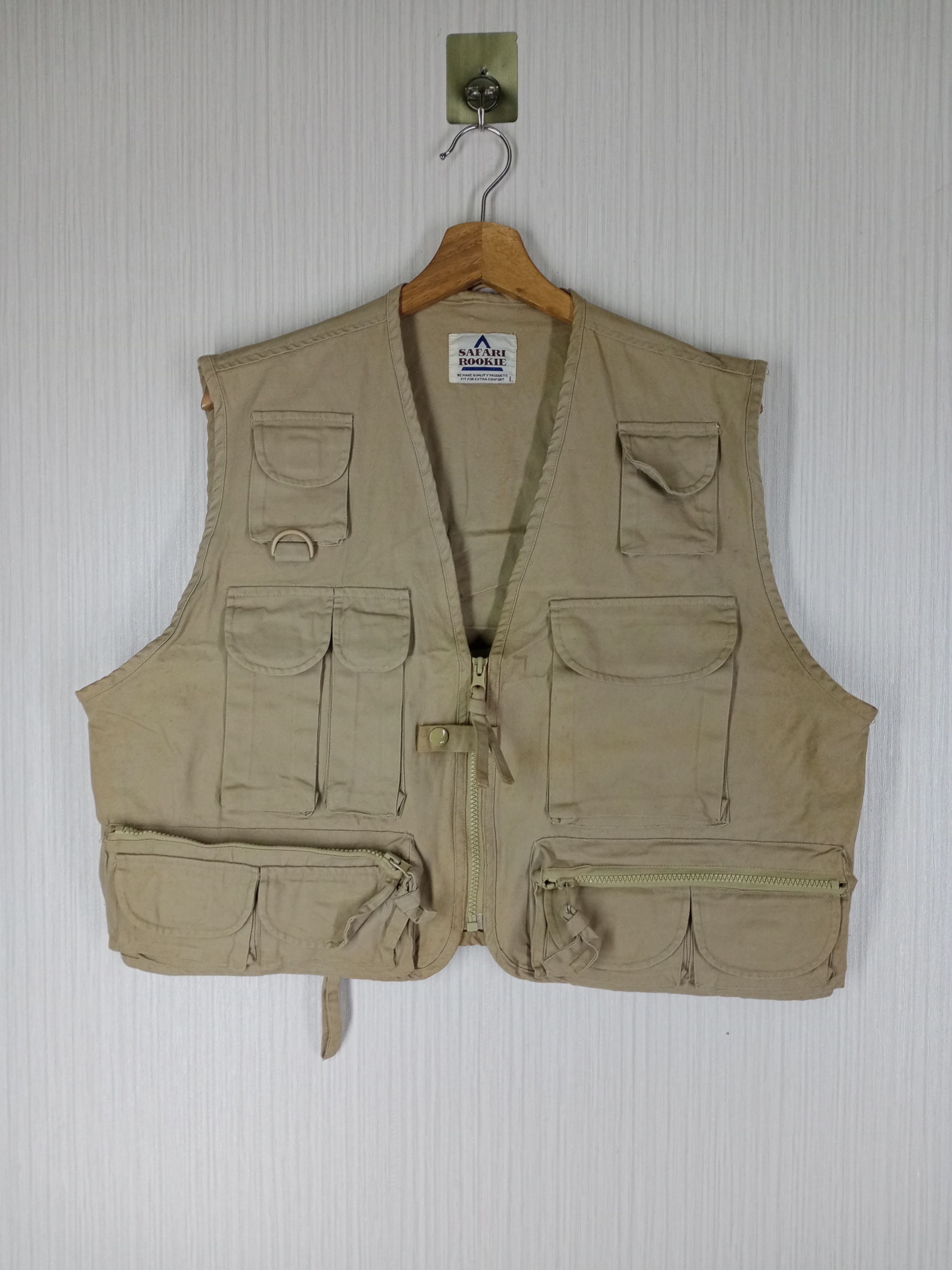 Japanese Brand Multipocket Safari Rookie Fishing Vest Size US L / EU 52-54 / 3 - 1 Thumbnail