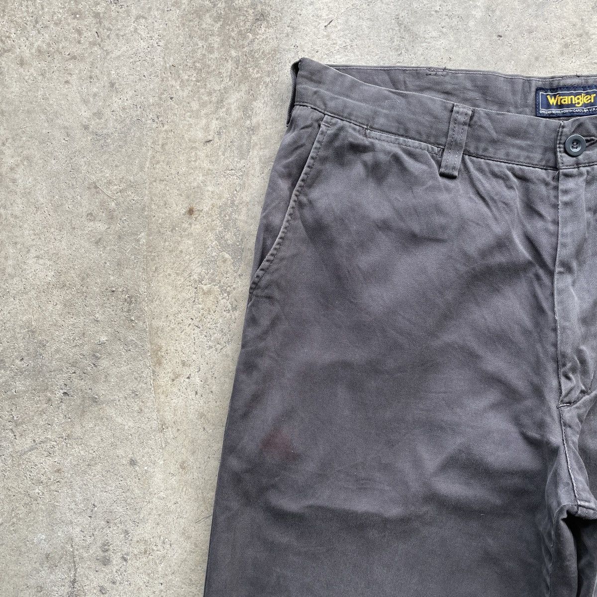 Vintage × Wrangler W33x31⚡️ Vintage Wrangler Faded Grey Trousers Casual Pants Size US 33 - 3 Thumbnail