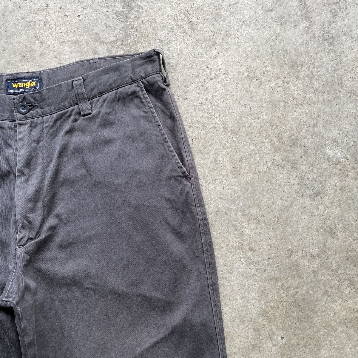 Vintage × Wrangler W33x31⚡️ Vintage Wrangler Faded Grey Trousers Casual Pants Size US 33 - 4 Thumbnail