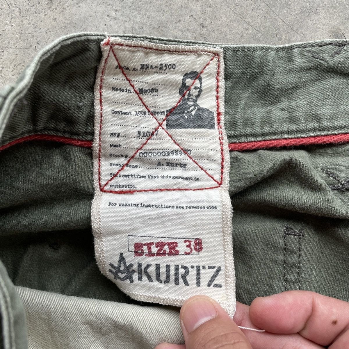 A. Kurtz × Vintage Vintage A KURTZ Military Faded Trouser Combat Tactical Pants Size US 36 / EU 52 - 6 Thumbnail
