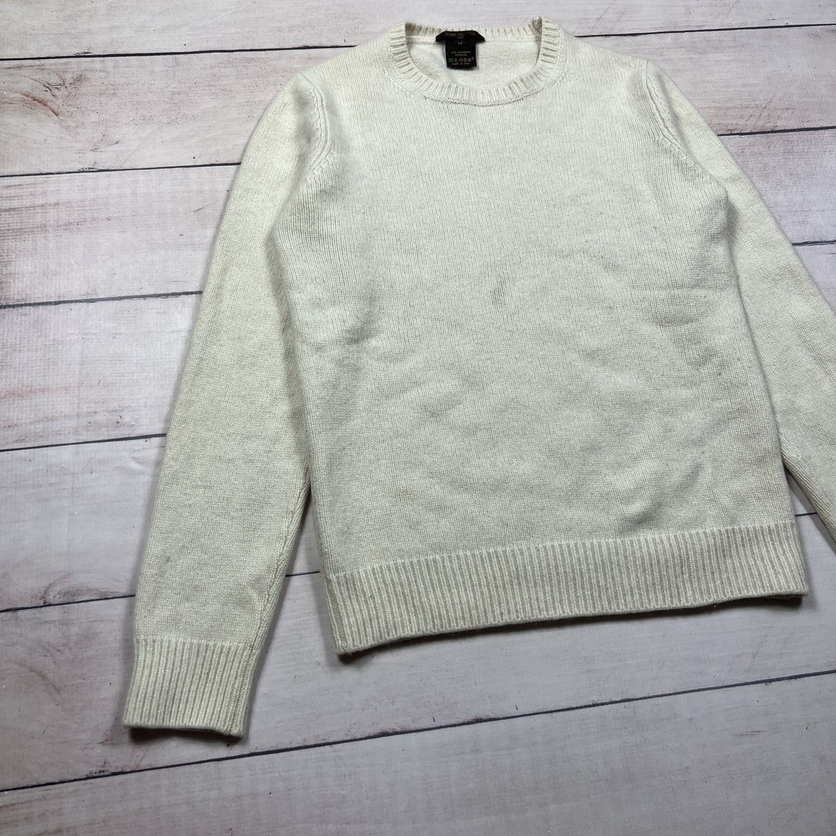 Louis Vuitton Louis Vuitton Beige Ecru Sweater Knitwear Cashmere Size M / US 6-8 / IT 42-44 - 2 Thumbnail