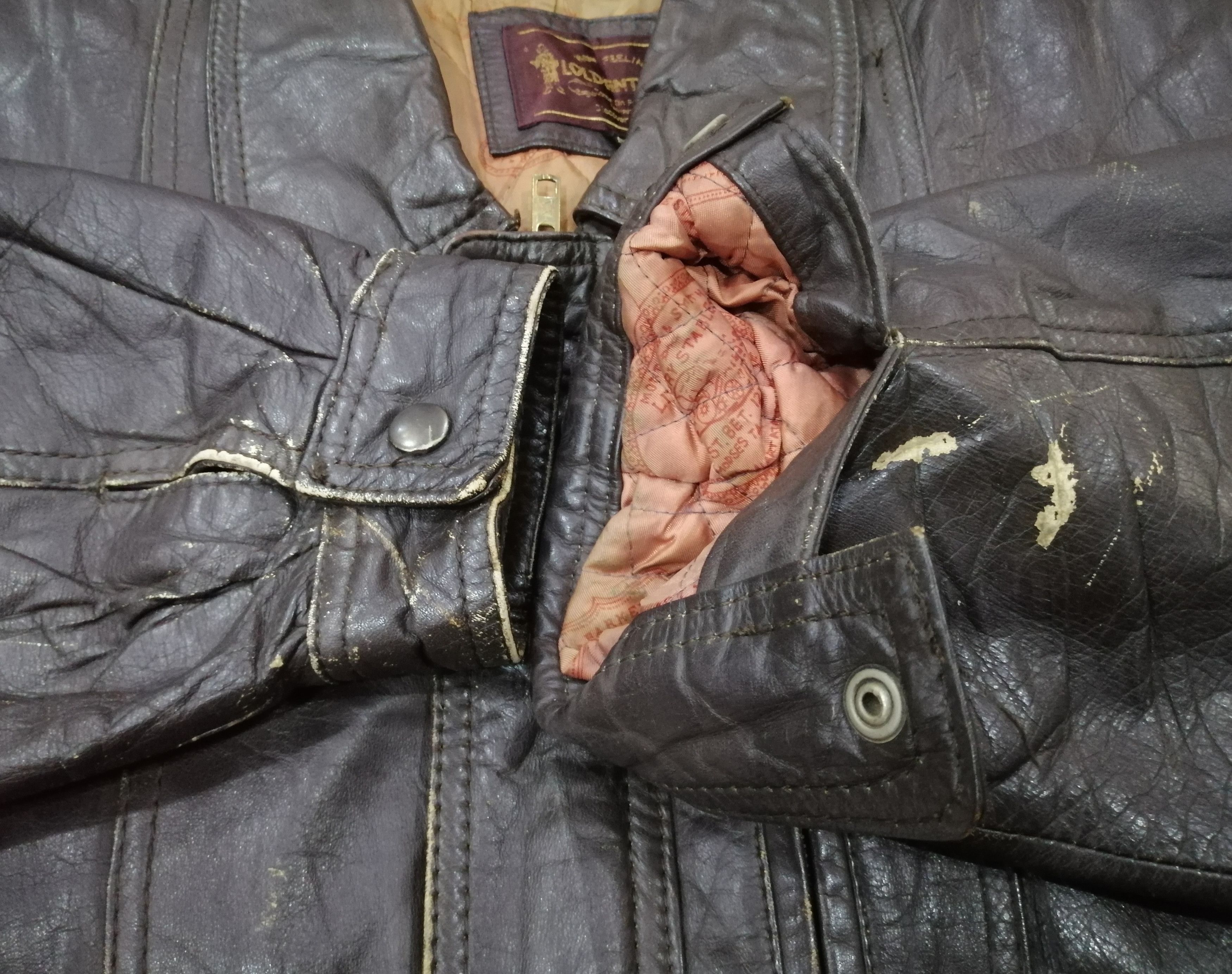 Vintage Vintage Lold Anthony Leather Faded Jacket Size US M / EU 48-50 / 2 - 12 Thumbnail